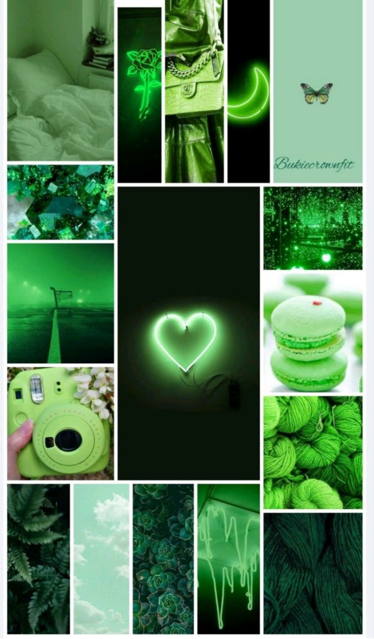 Green Aesthetic Collage