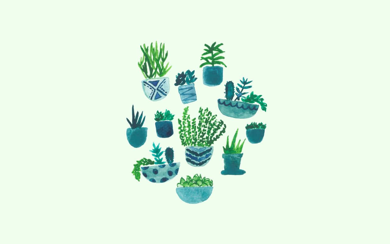 Green Plant Aesthetic Wallpaper