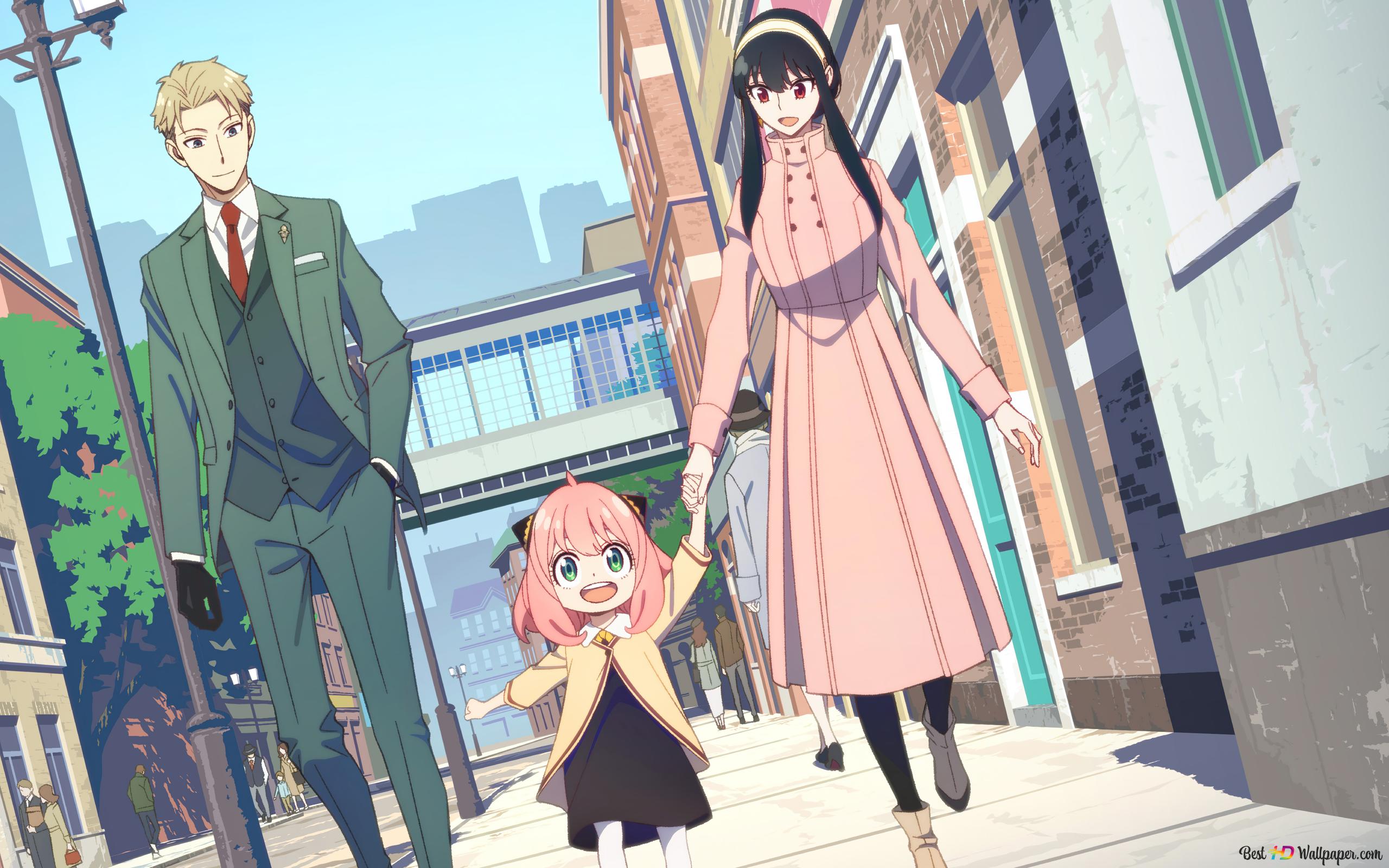 Spy X Family (Anime). Loid Forger, Anya Forger & Yor Forger 8K wallpaper download