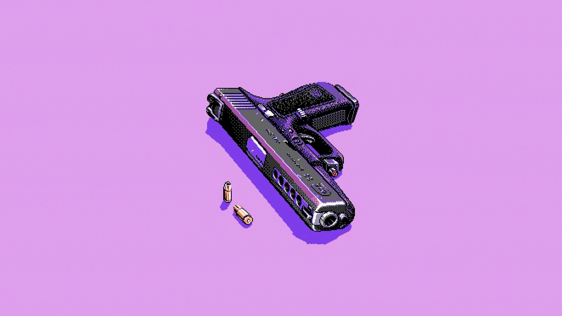 Pixel art gun