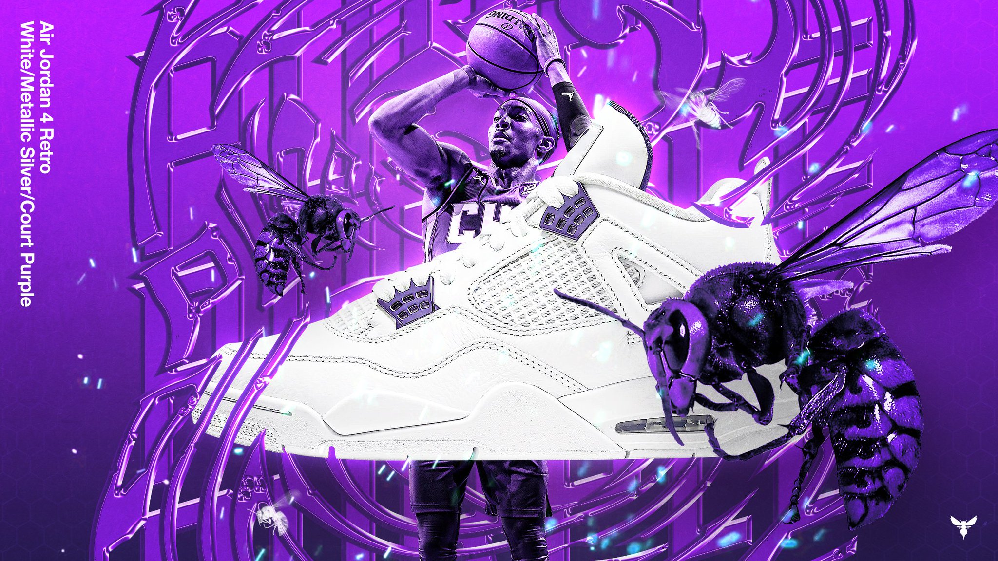 Charlotte Hornets purple colorway