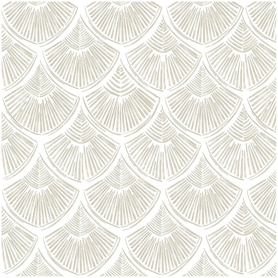 Modern Peel and Stick Wallpaper 17.3''×393'' Self Adhesive Wallpaper Beige and White Decorative Contact Paper Boho Removable Wall Paper for Bedroom Waterproof Wallpaper Bathroom Cabinets Decor Vinyl