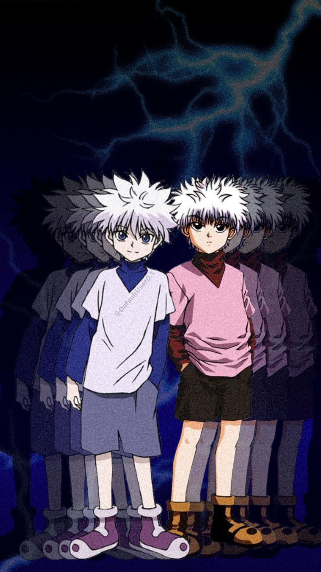 A Killua wallpaper I made with photohop, thought this sub would enjoy