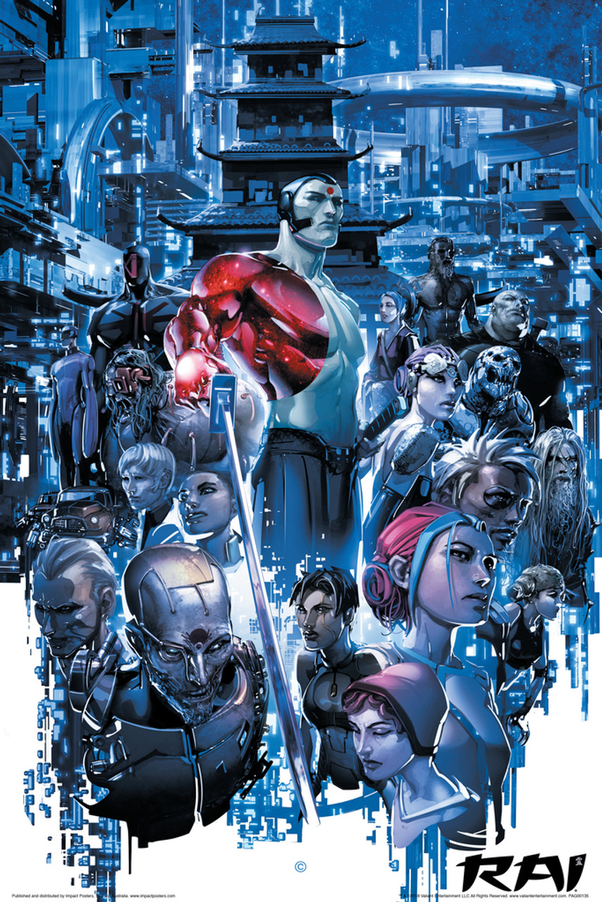 Rai Blue Art Valiant Comics Cool Wall Decor Art Print Poster 12x18