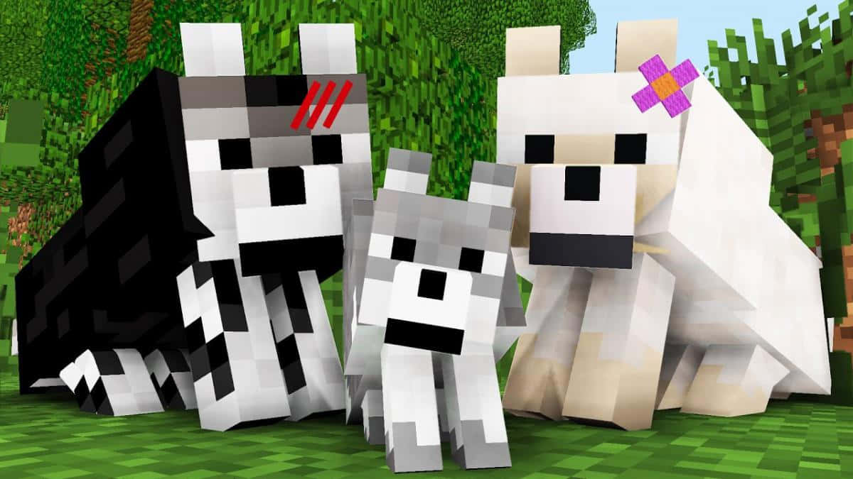 Download Minecraft Pets the wilderness with your best friends Wallpaper