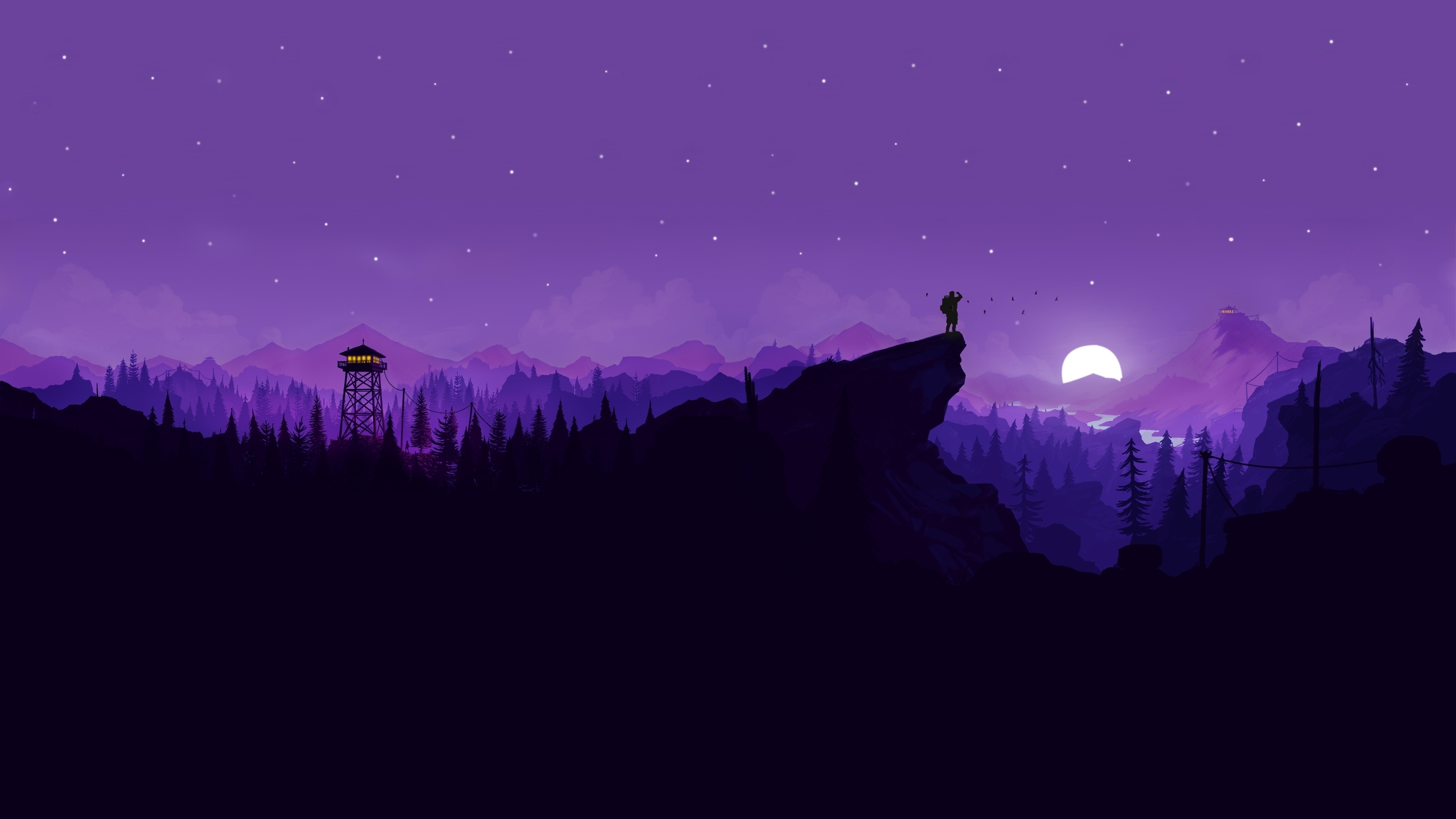 Purple Firewatch [3840x2160]