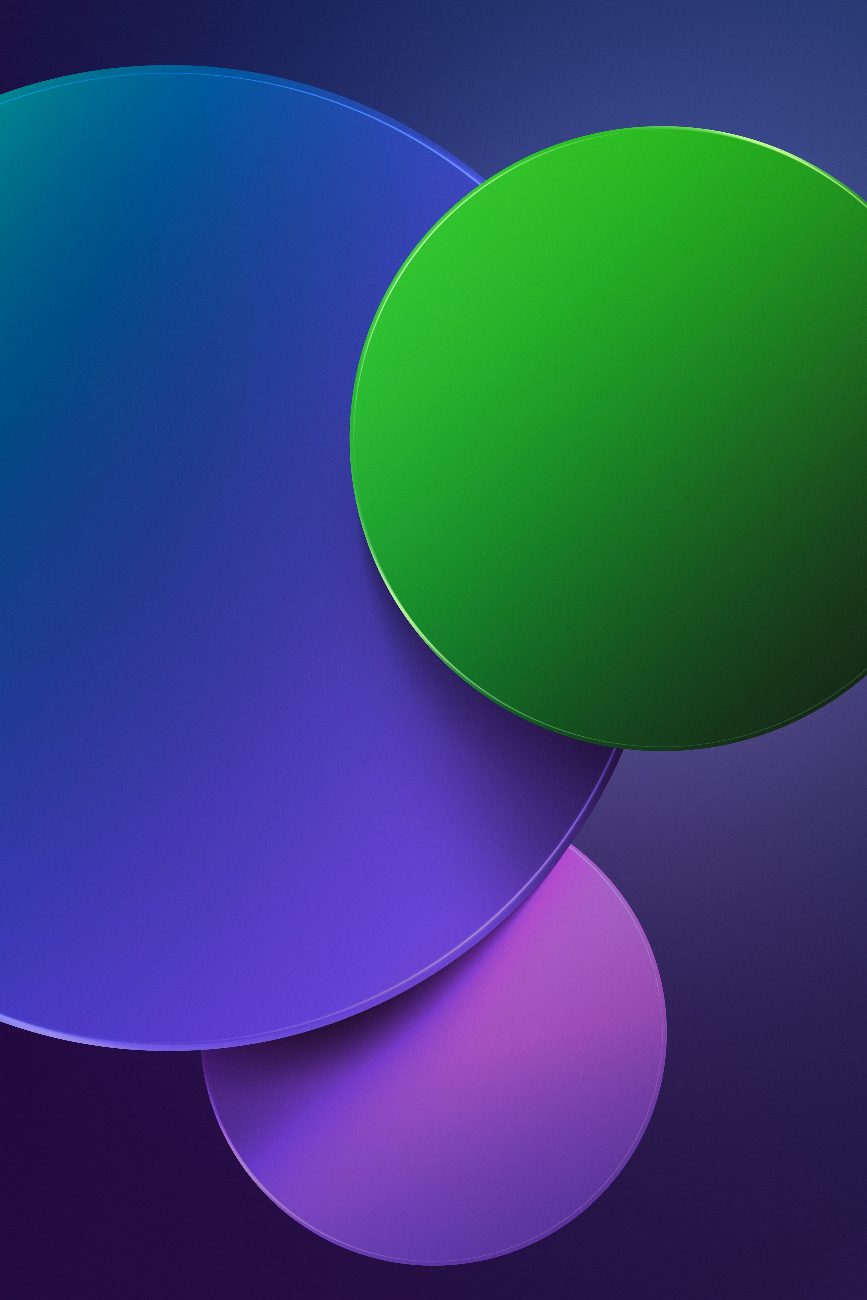 A purple and green background with circles photo