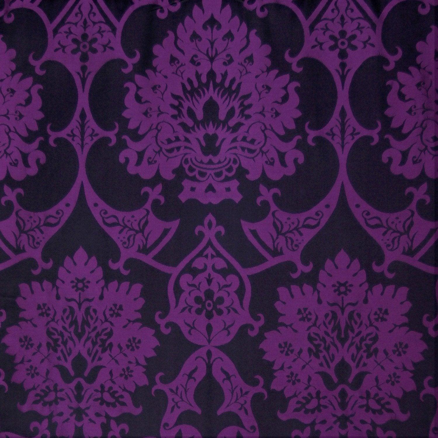 Gothic Silk Damask & Royal Purple