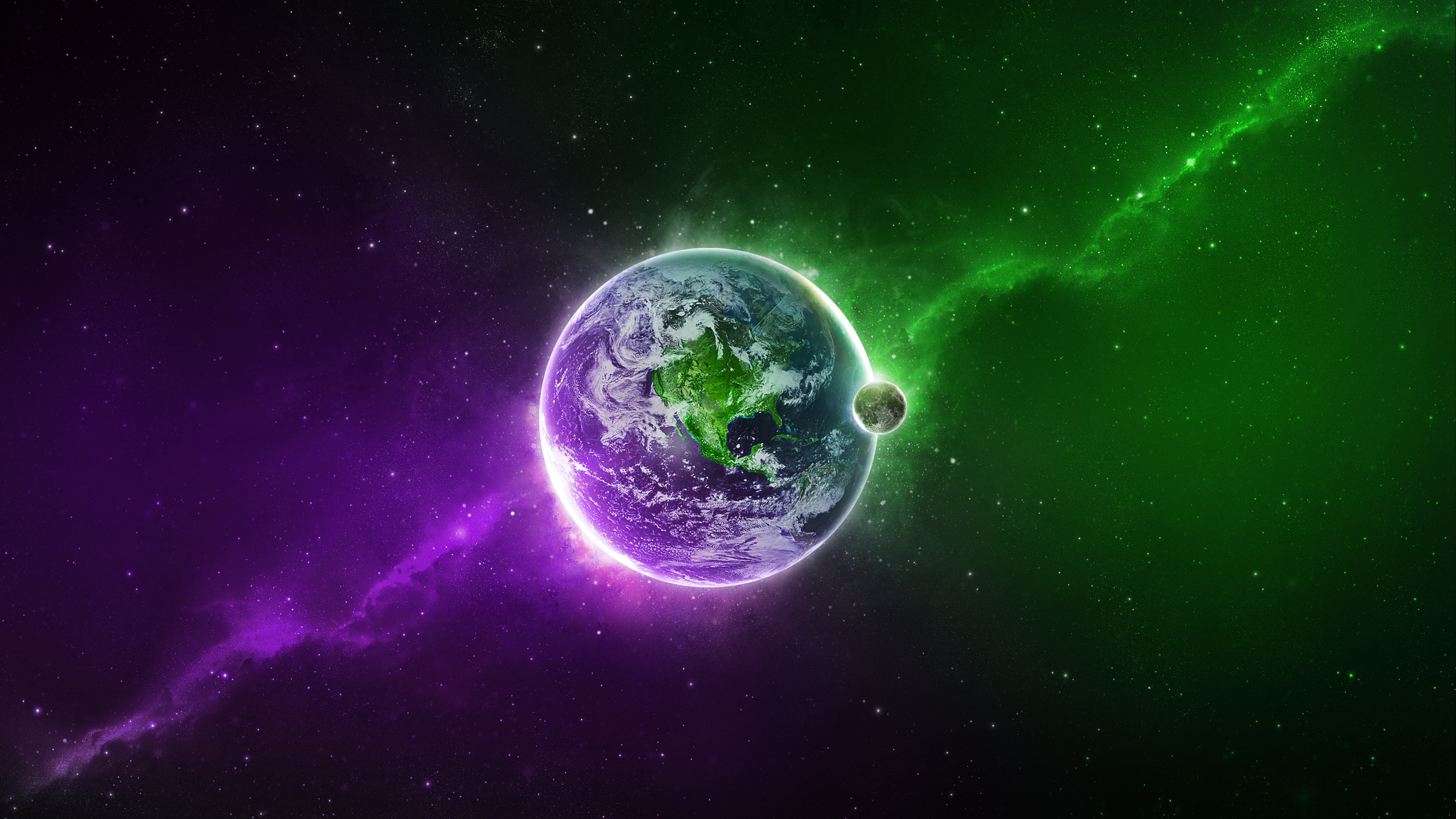 Wallpaper Purple and Black Planet Illustration, Background Free Image