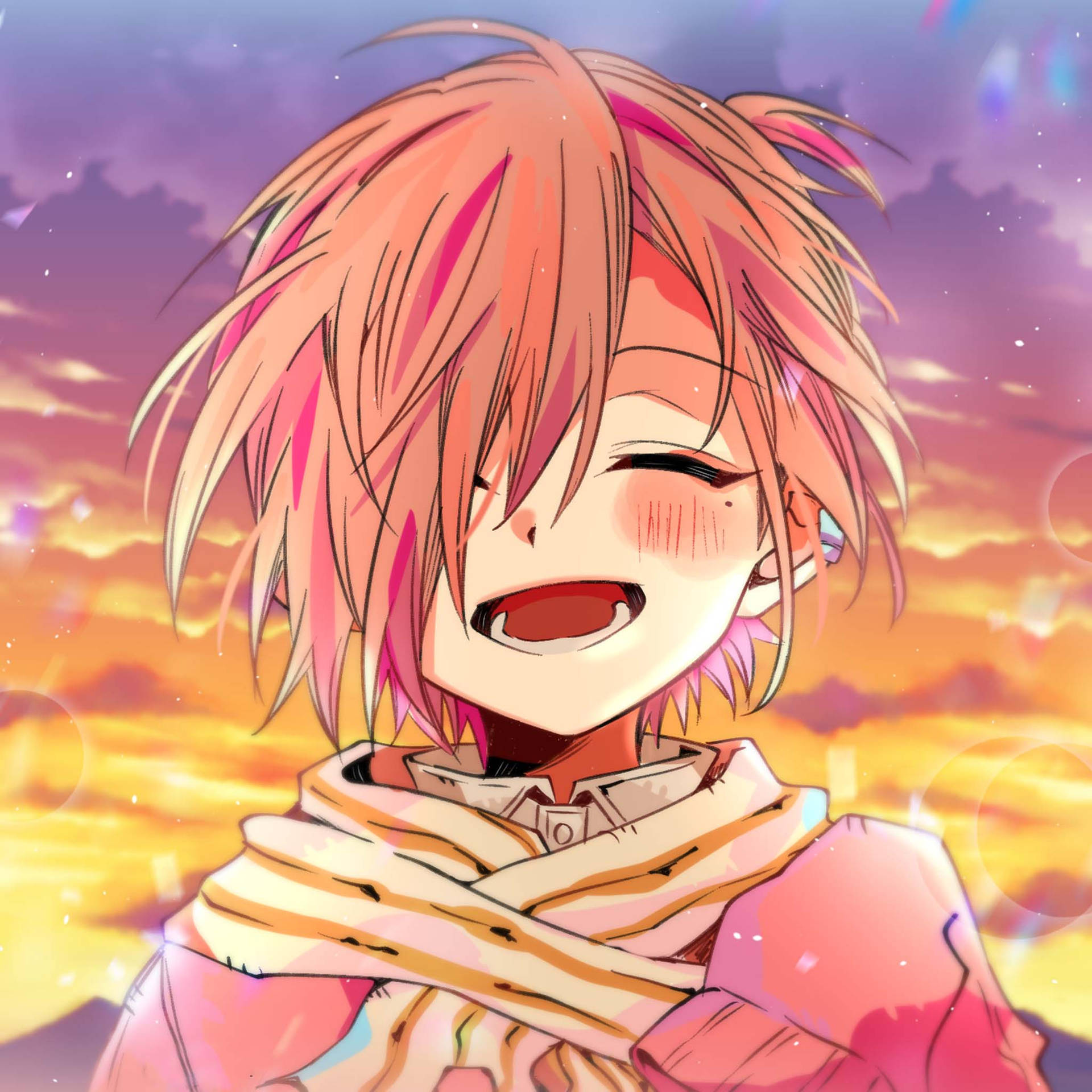 Download Happy Mitsuba Sousuke Wallpaper