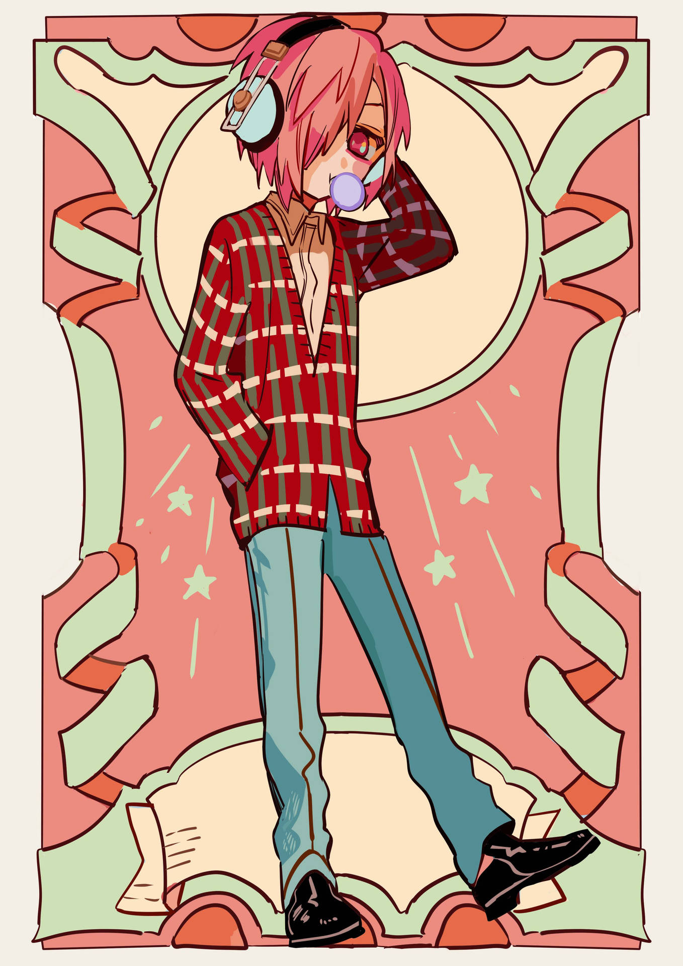 Download Mitsuba Sousuke Creative Drawing Wallpaper