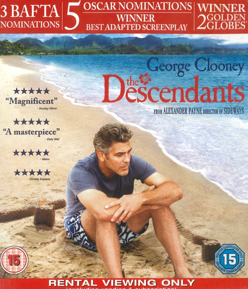 The Descendants Blu Ray, George Clooney, Shailene Woodley, Amara Miller