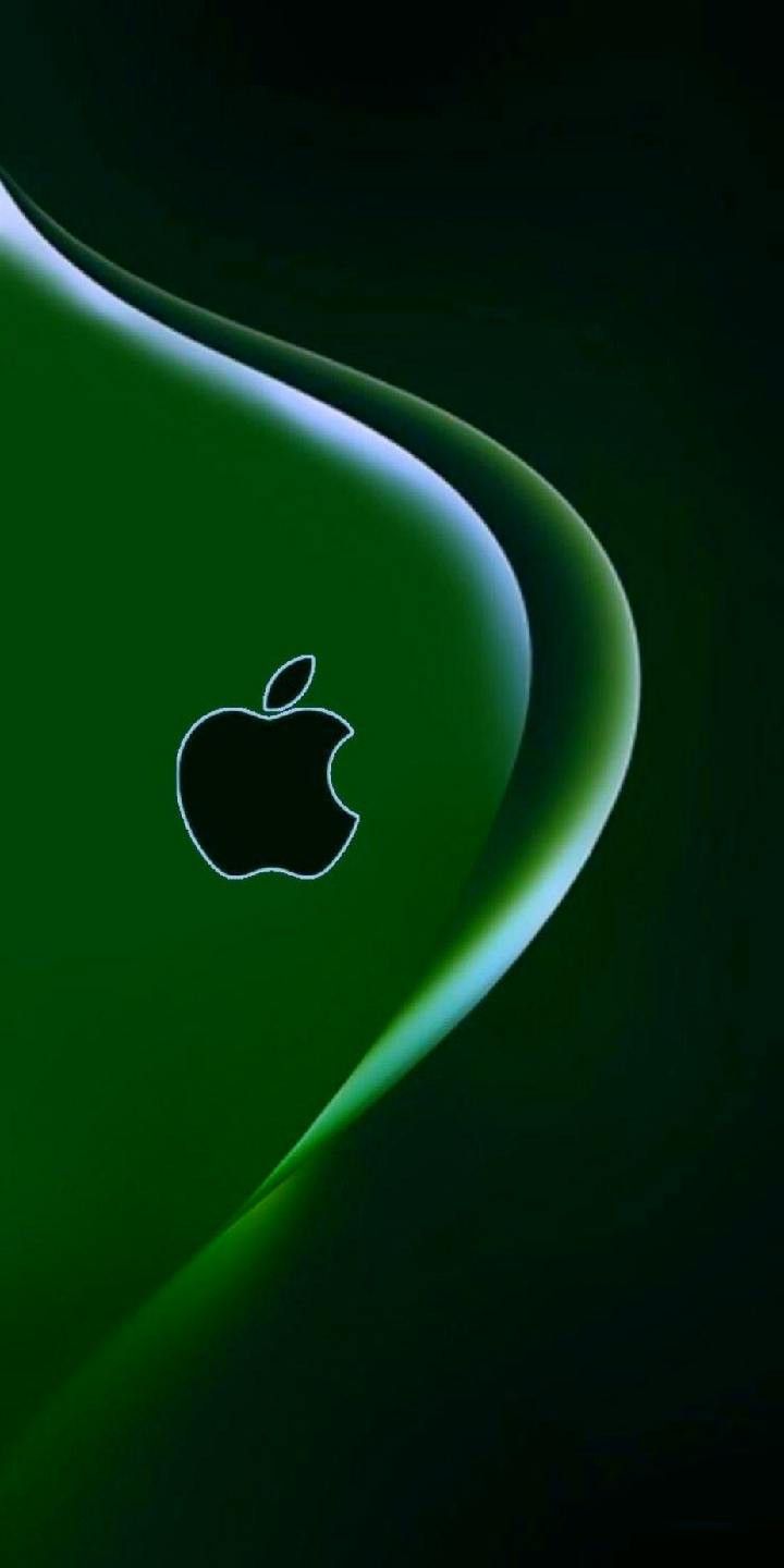 Apple iPhone Logo 720x1440 Green