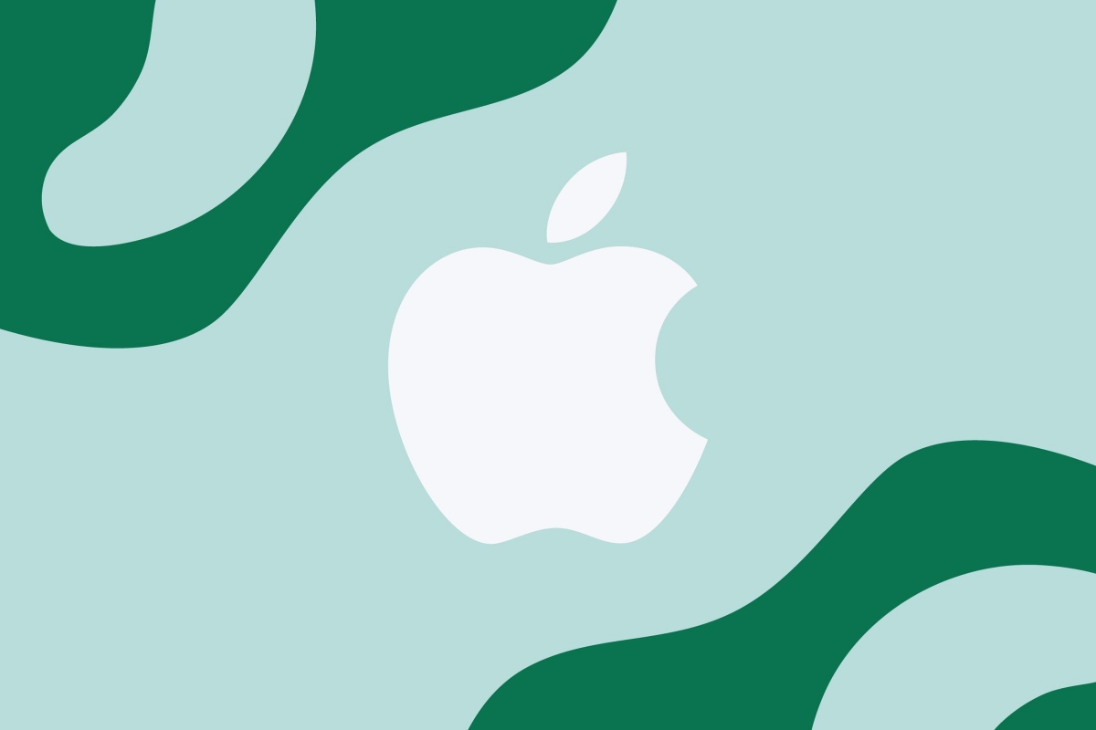 Green Abstract Apple Logo
