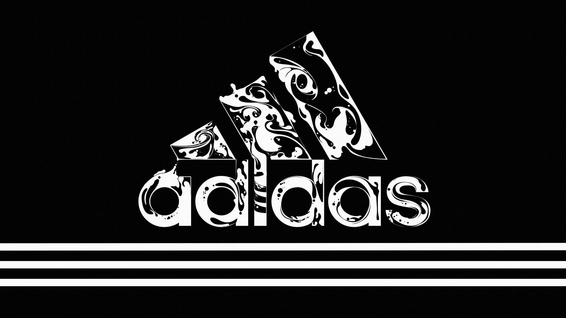 Download Aquatic Inspired Adidas Logo Wallpaper
