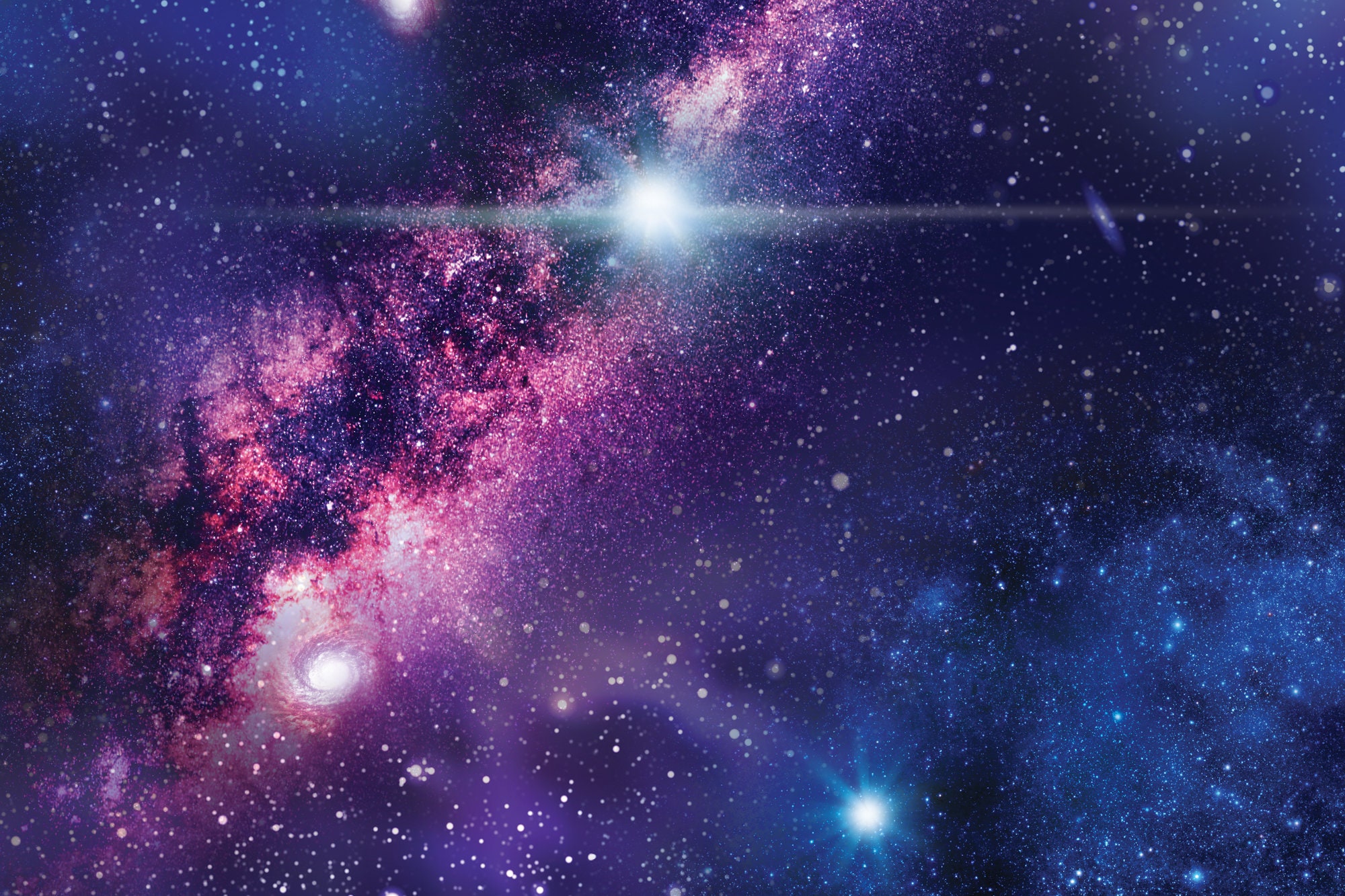 Deep Space Wallpaper With Stars And Stardust Planets Cosmic Galaxy Universe Wallpaper, Peel And Stick, Removable, Self Adhesive, Vinly Wallpaper