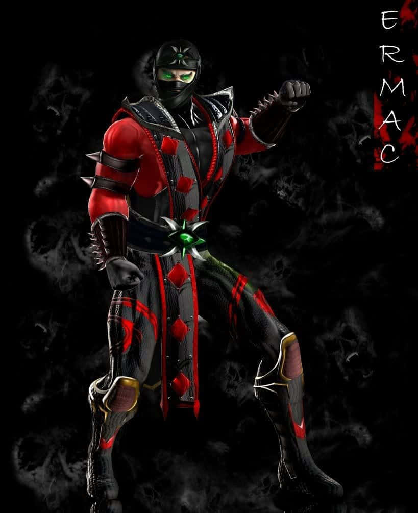 Download Caption: Mortal Kombat's Ermac in action Wallpaper