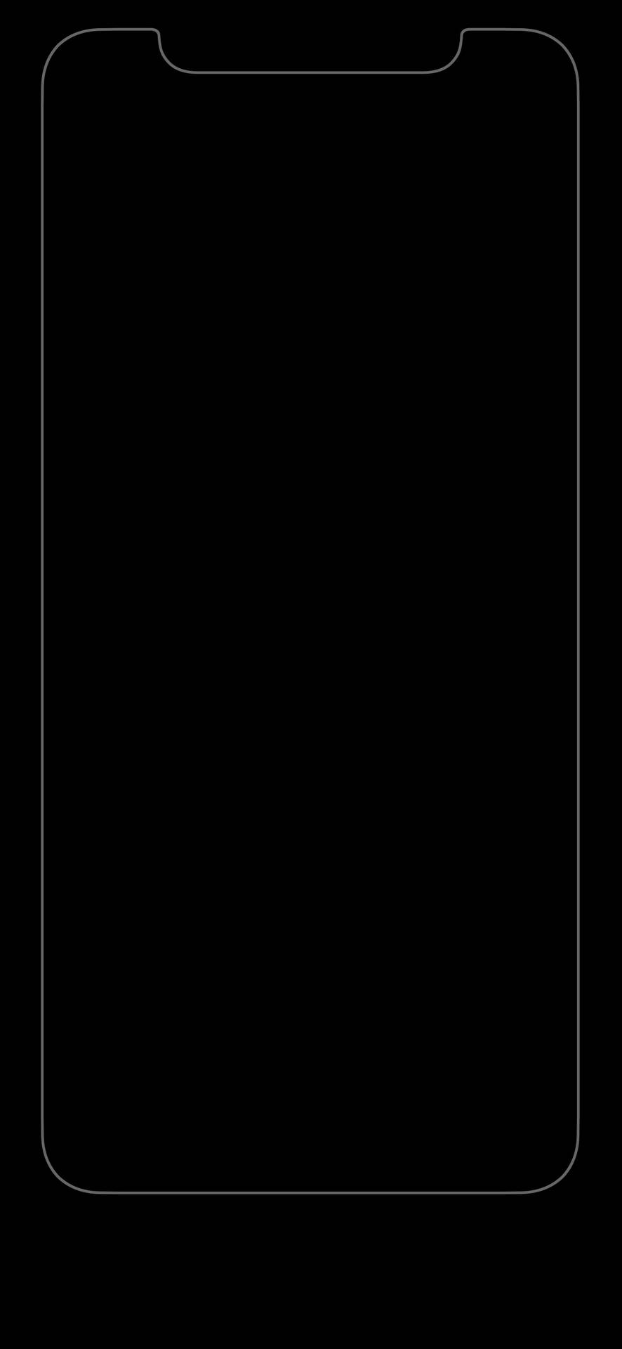 Solid Black 4k Phone Outline Wallpaper
