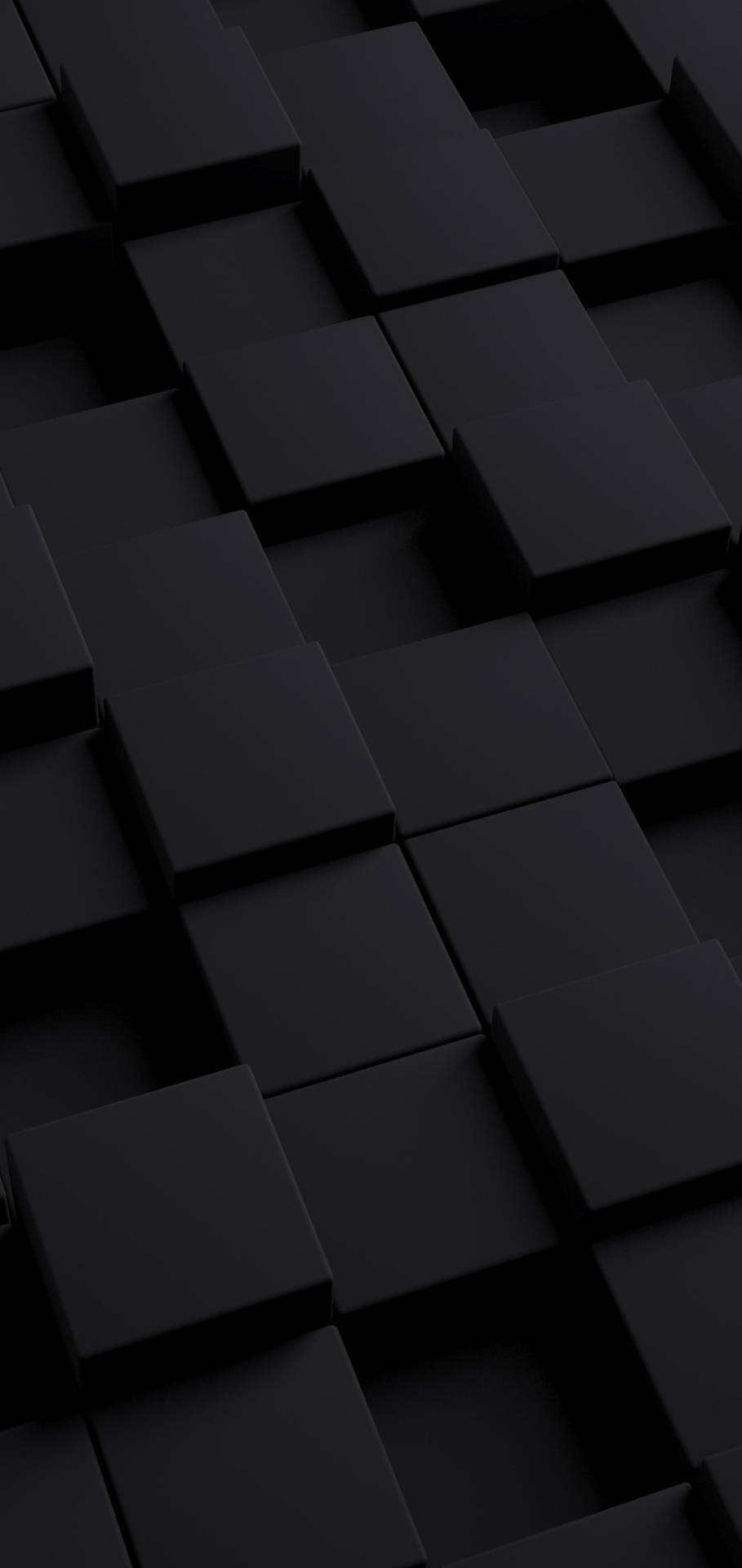Download free Blank Black 3D Cubes In Different Sizes Wallpaper