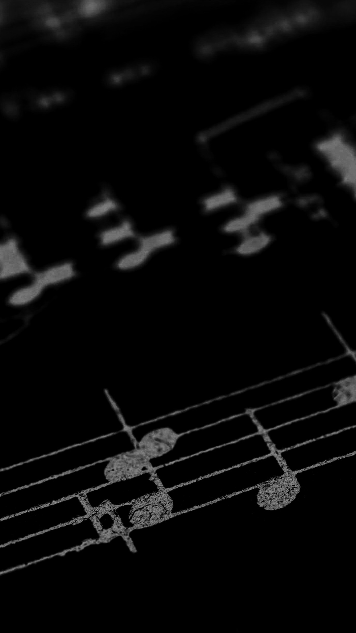 Music note art pattern dark Download Free HD Wallpaper for iPhone 6, 6s, 7, 7s