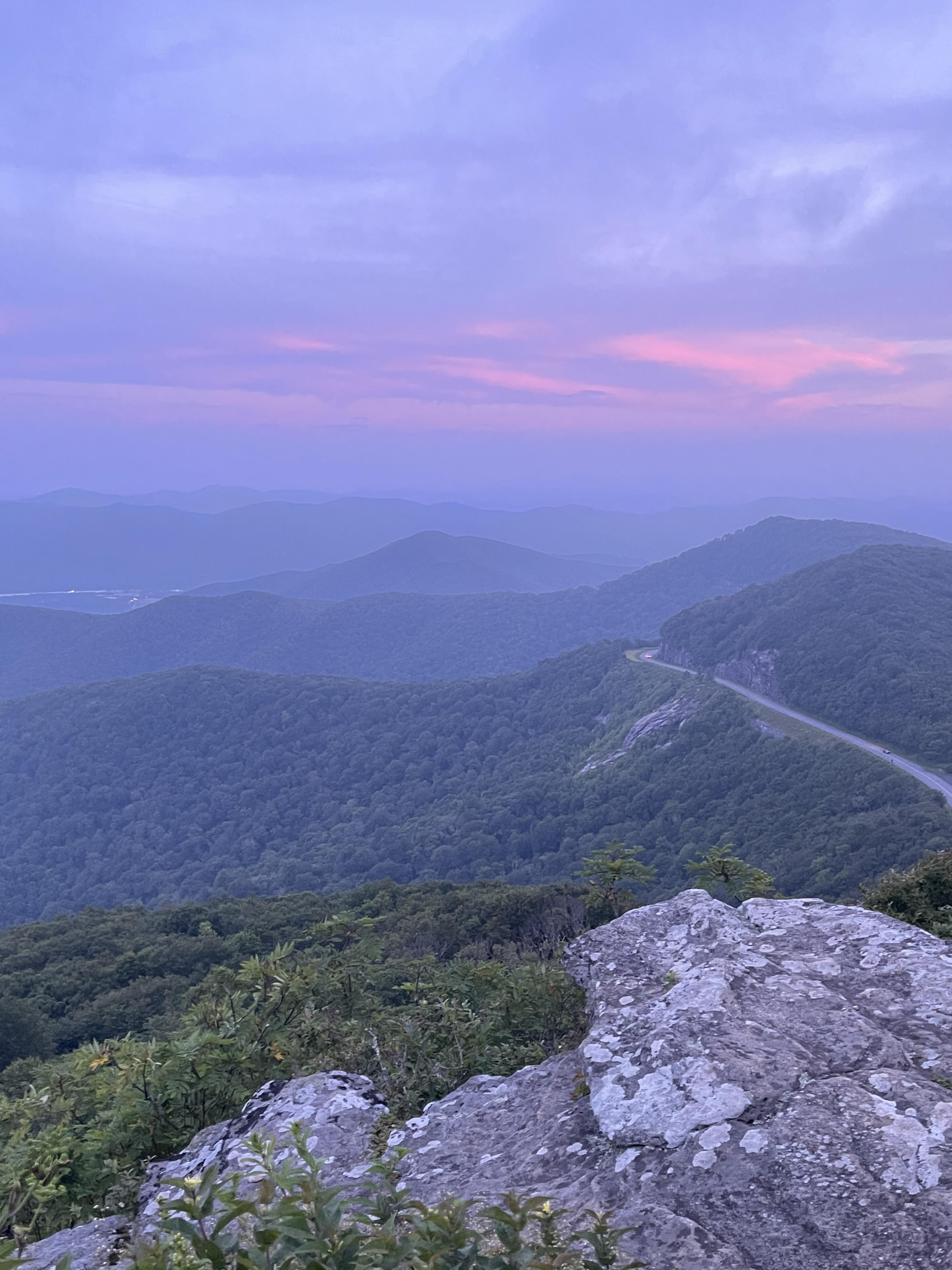 I don't know what it is about this view of the Parkway from the top of Craggy, but it gets me every time. It's gotta be one of the best parts of