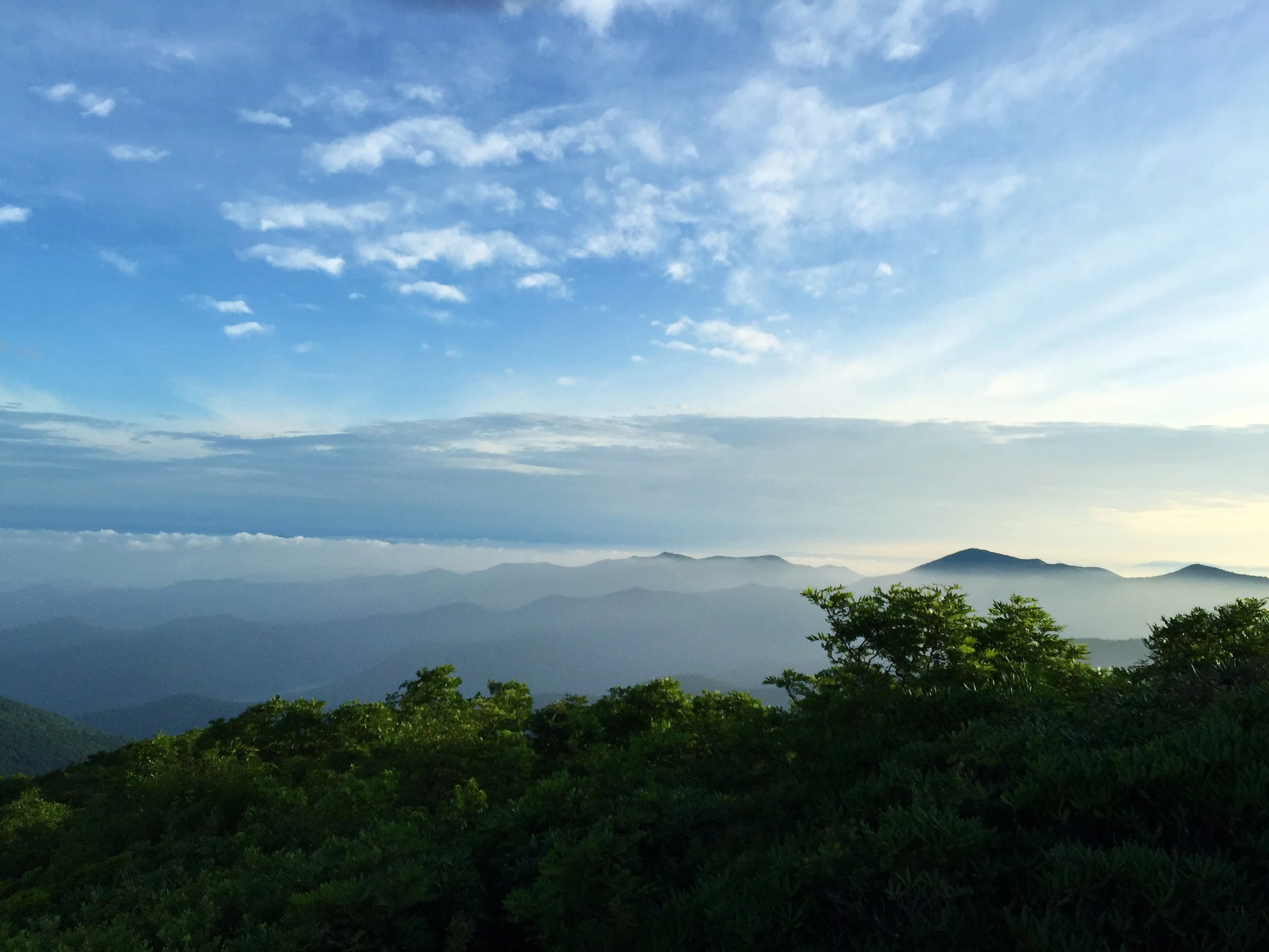 Camping in Craggy Gardens, North Carolina