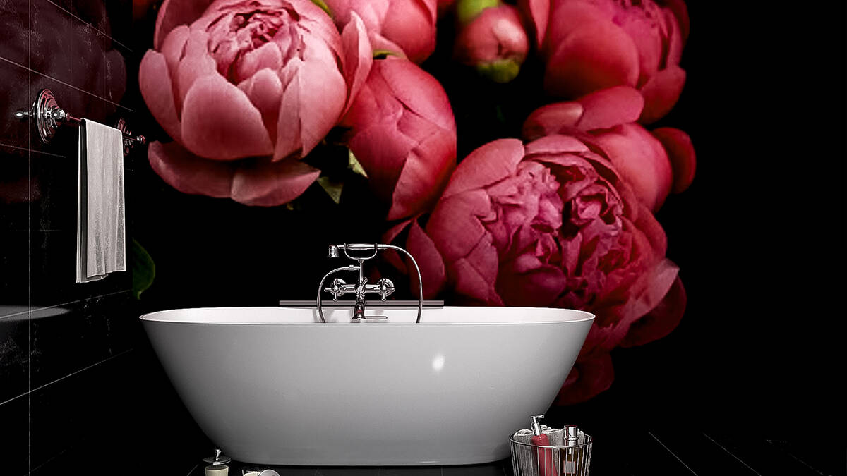 Wallpaper in the Bathroom