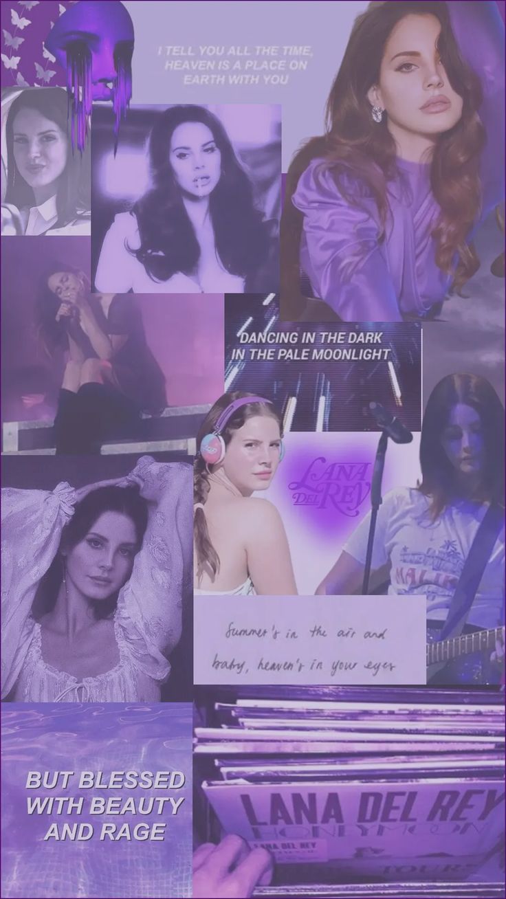 Lana Del Rey Purple Wallpaper