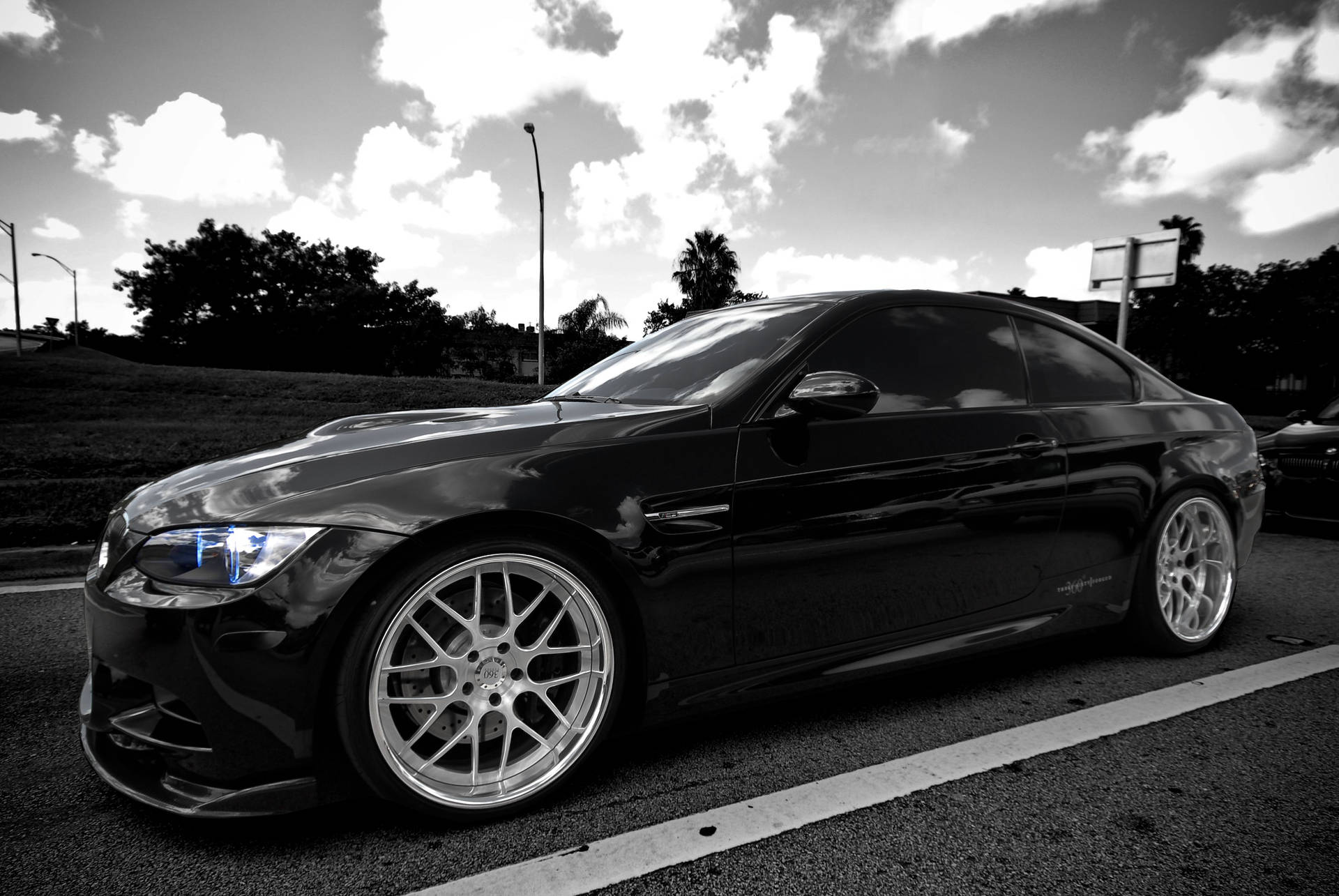Download Black And White BMW M Series Wallpaper