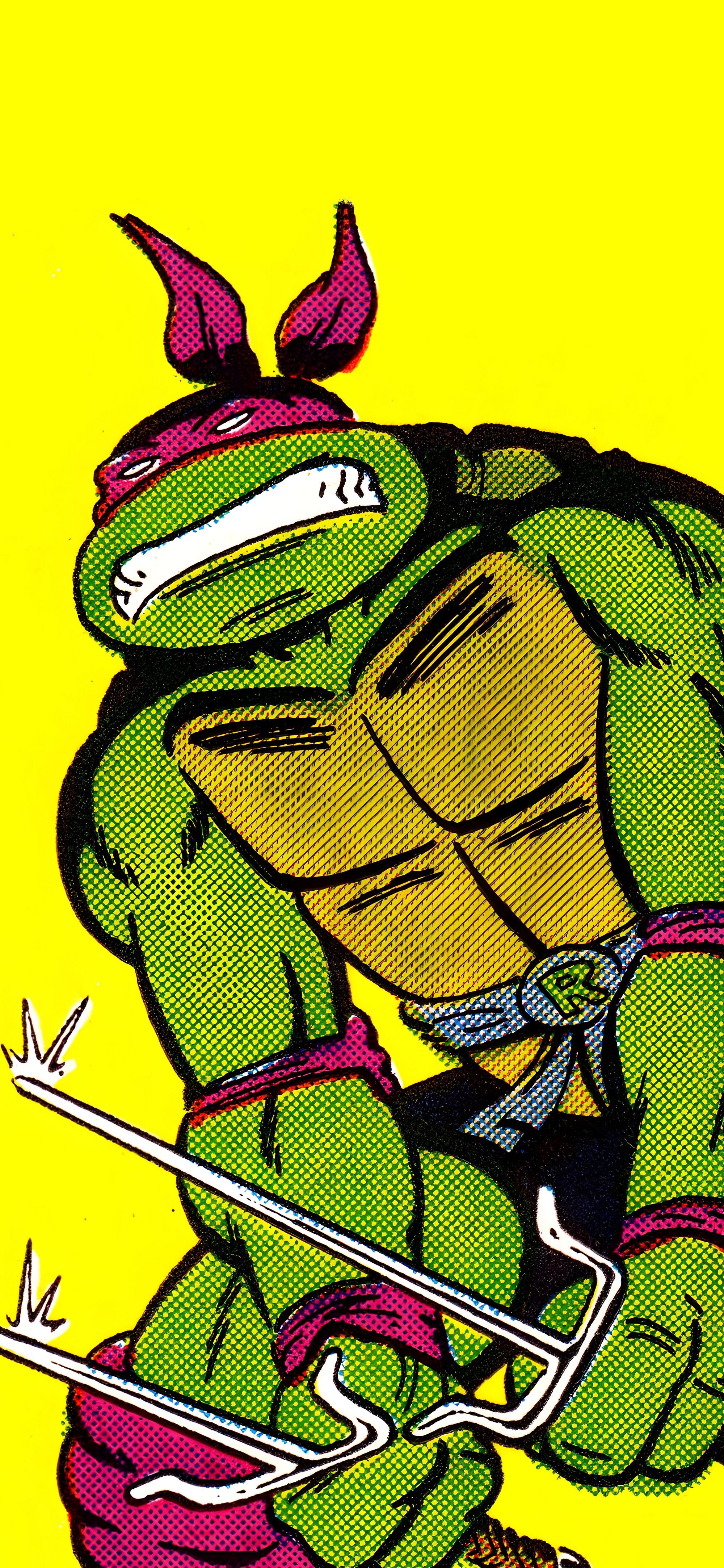 TMNT Retro Comics Wallpaper Ninja Art Wallpaper iPhone