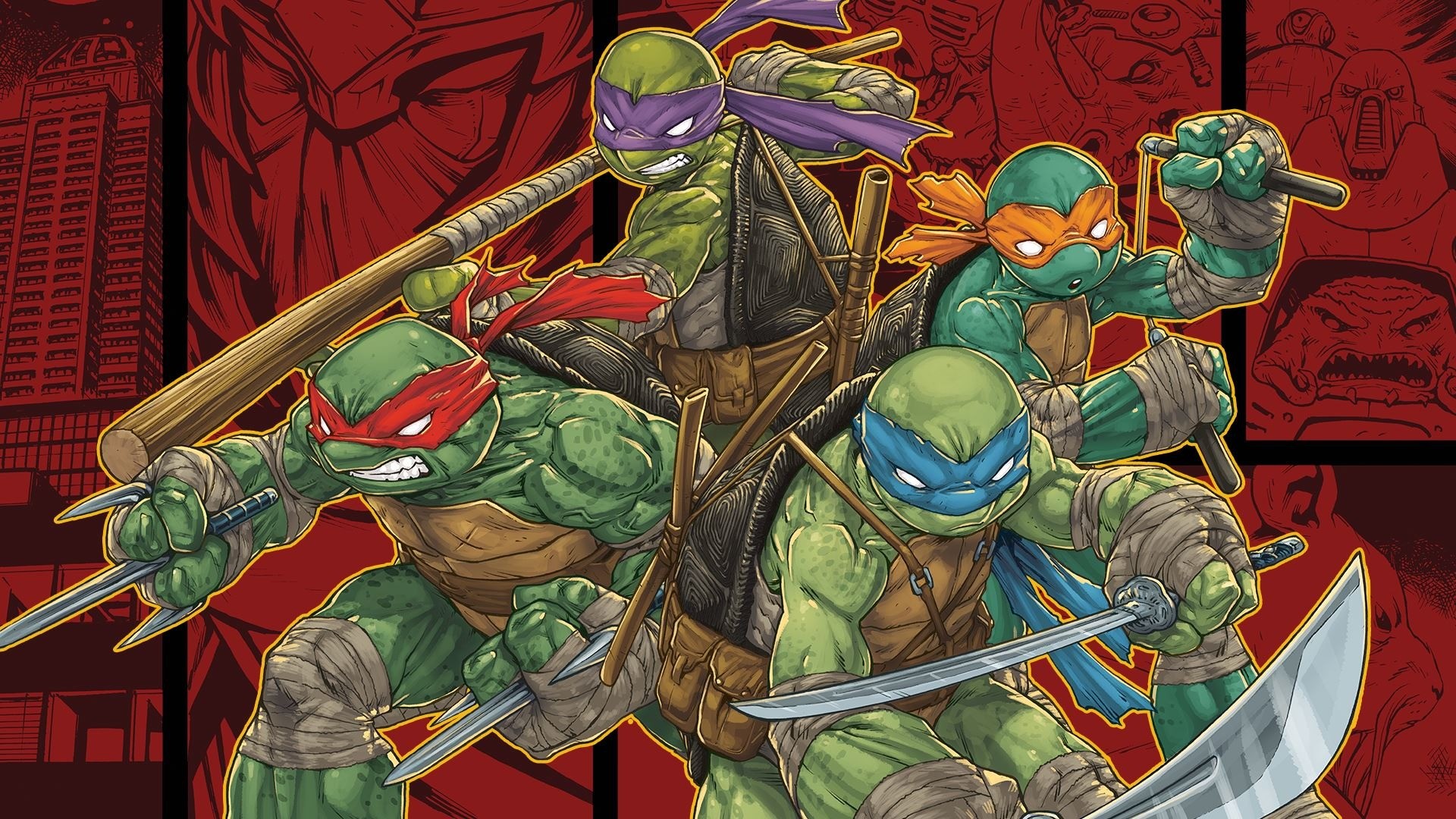 artwork, Teenage Mutant Ninja Turtles Wallpaper HD / Desktop and Mobile Background