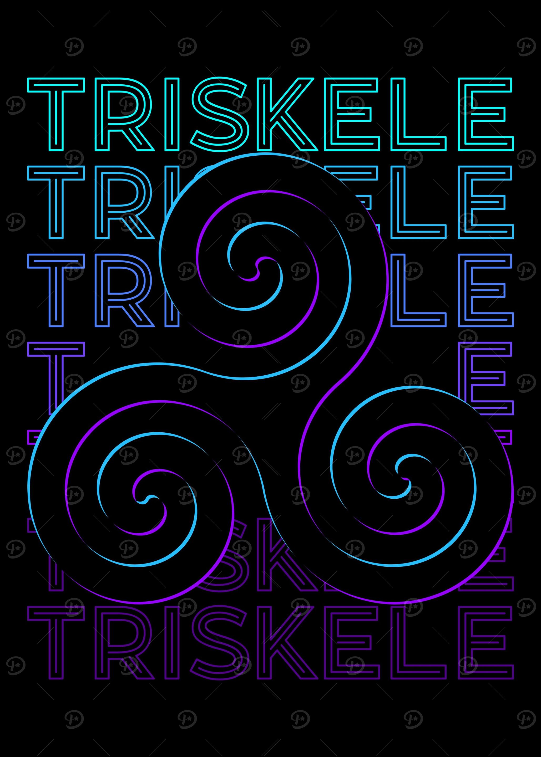 Triskele Triskelion' Poster, picture, metal print, paint