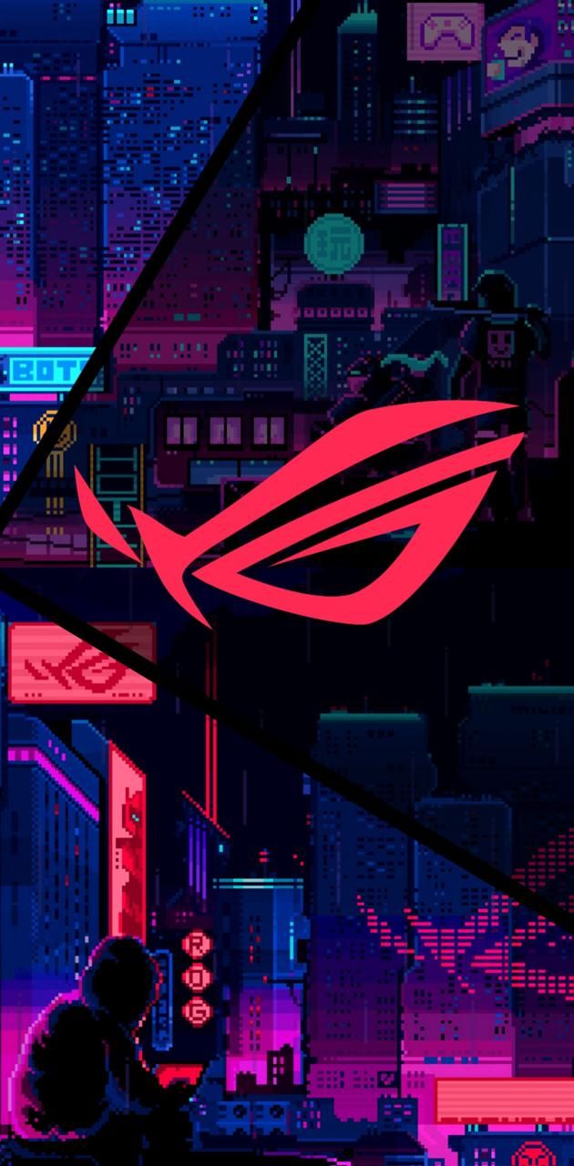ROG RED NEON wallpaper