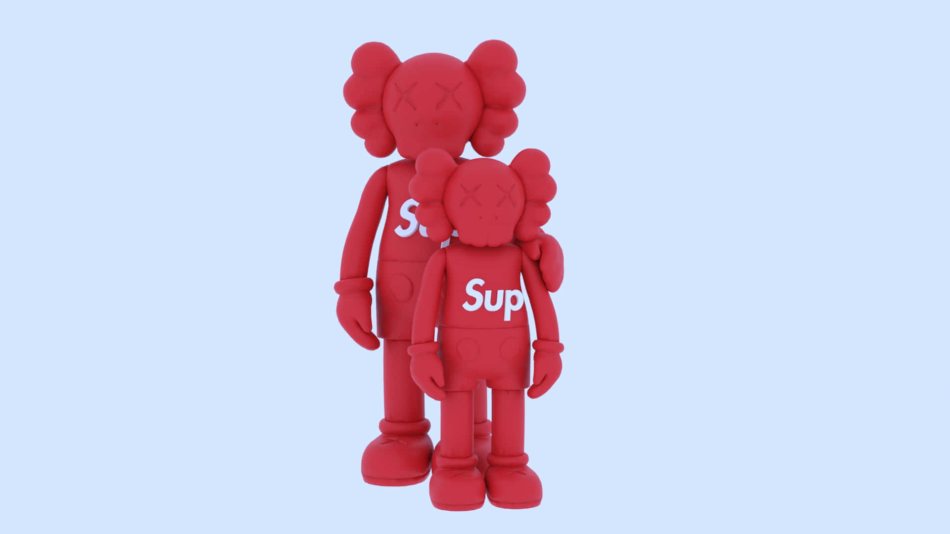Download KAWS x Supreme Giants Collaboration Wallpaper