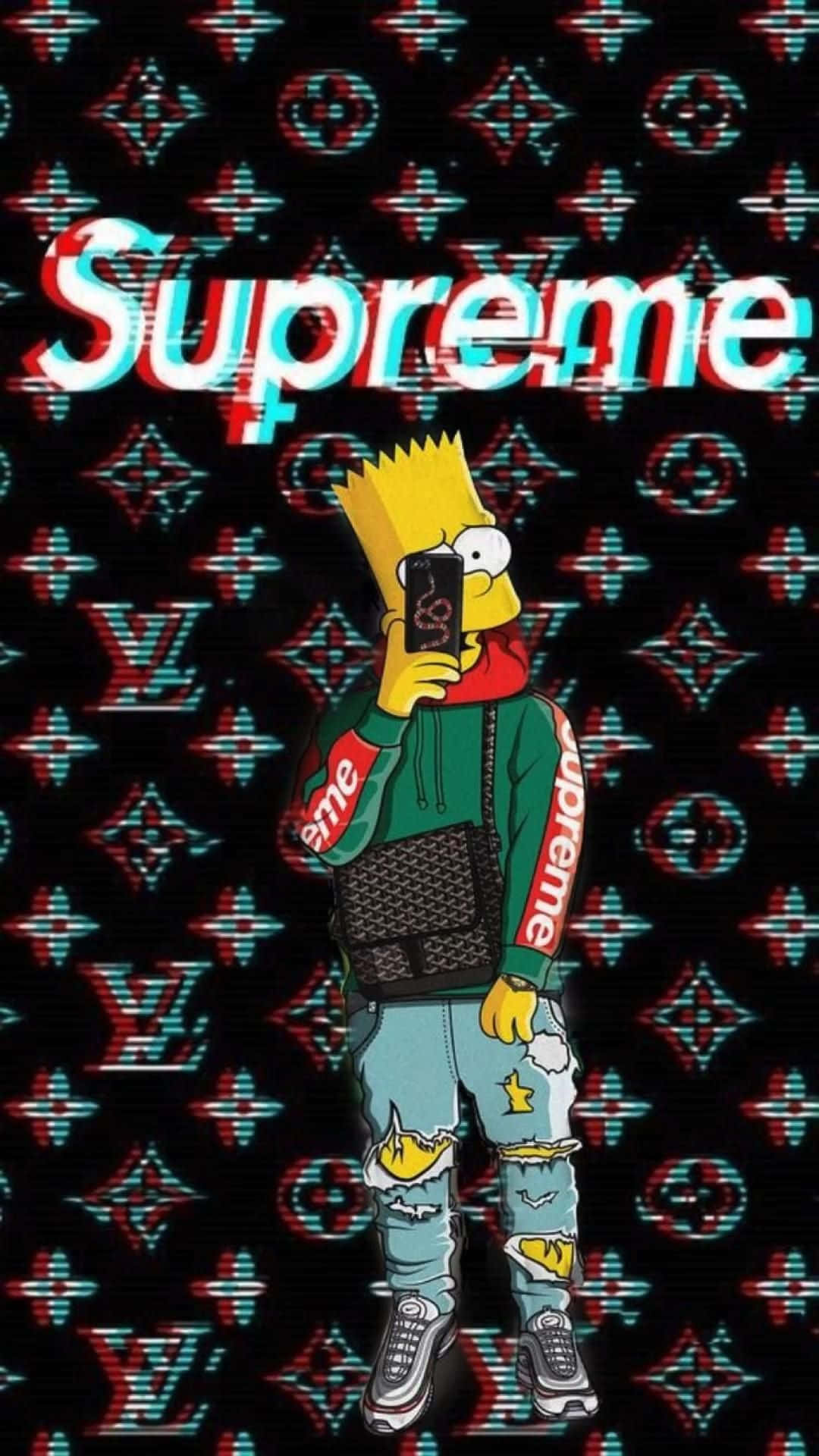 Download Cool Bart Simpson Supreme Wallpaper