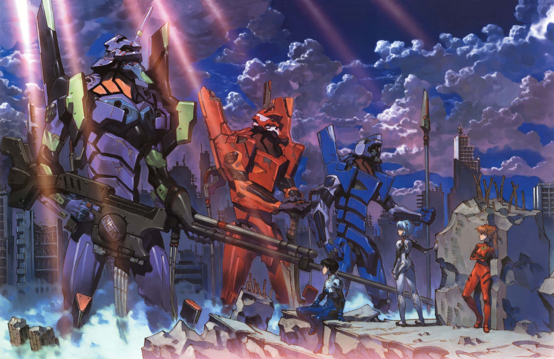 Download Neon Genesis Evangelion Mecha Suit Wallpaper