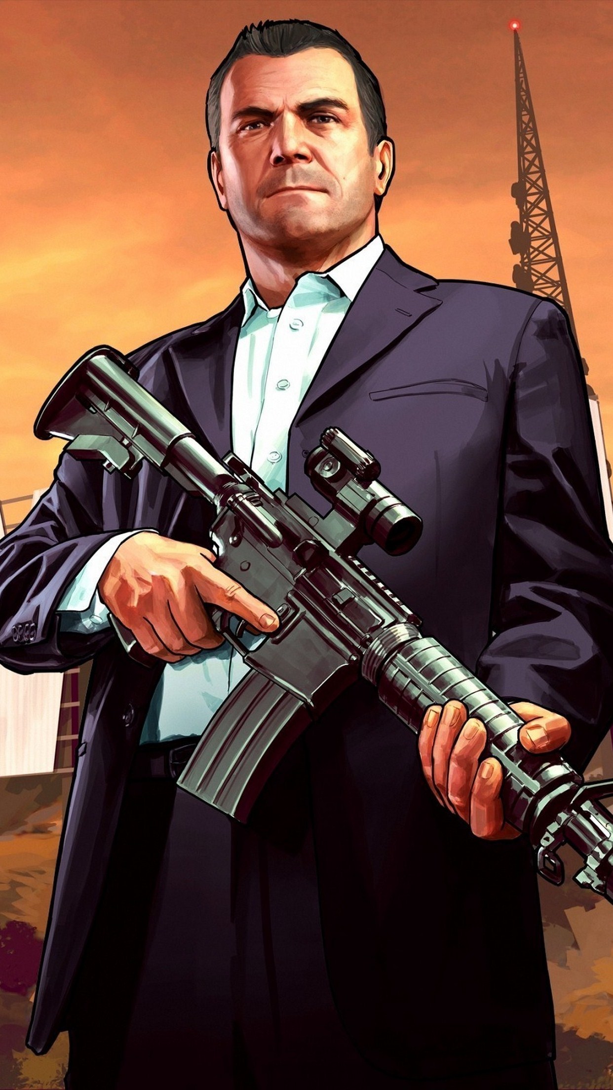 GTA V Michael Wallpaper for iPhone 11, Pro Max, X, 8, 7, 6