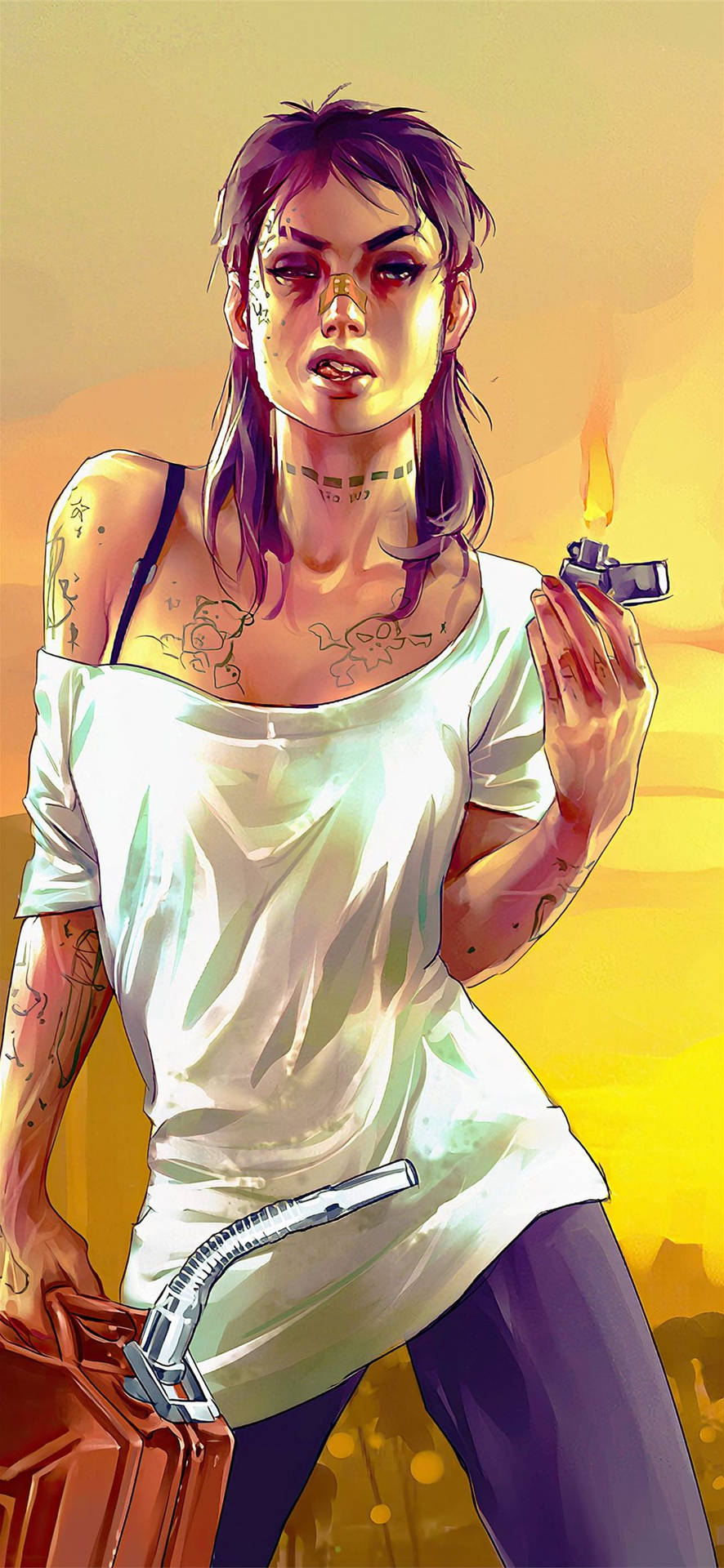 Download GTA iPhone Trisha Fanart Wallpaper