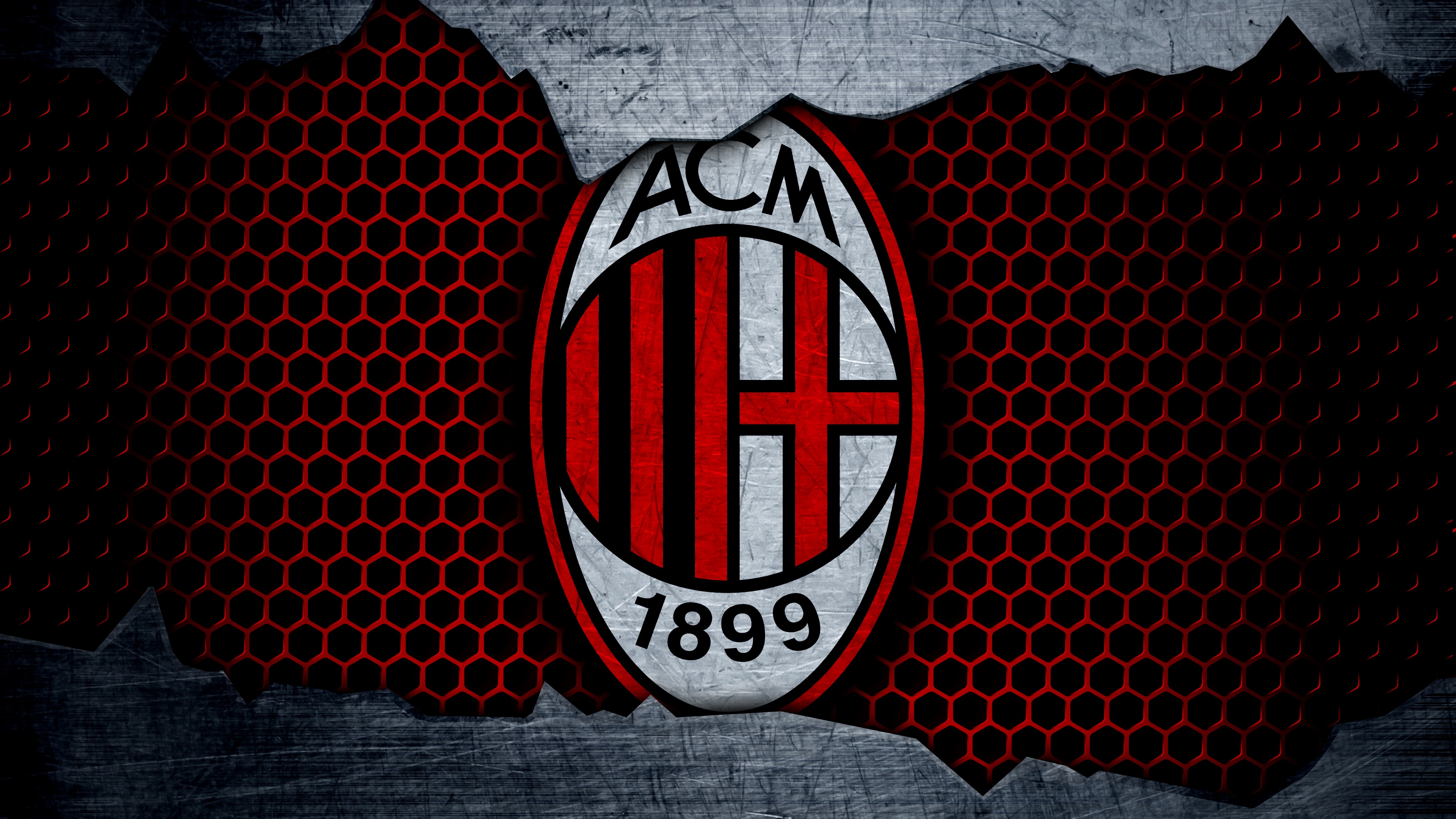 AC Milan Wallpaper 4K, Football club