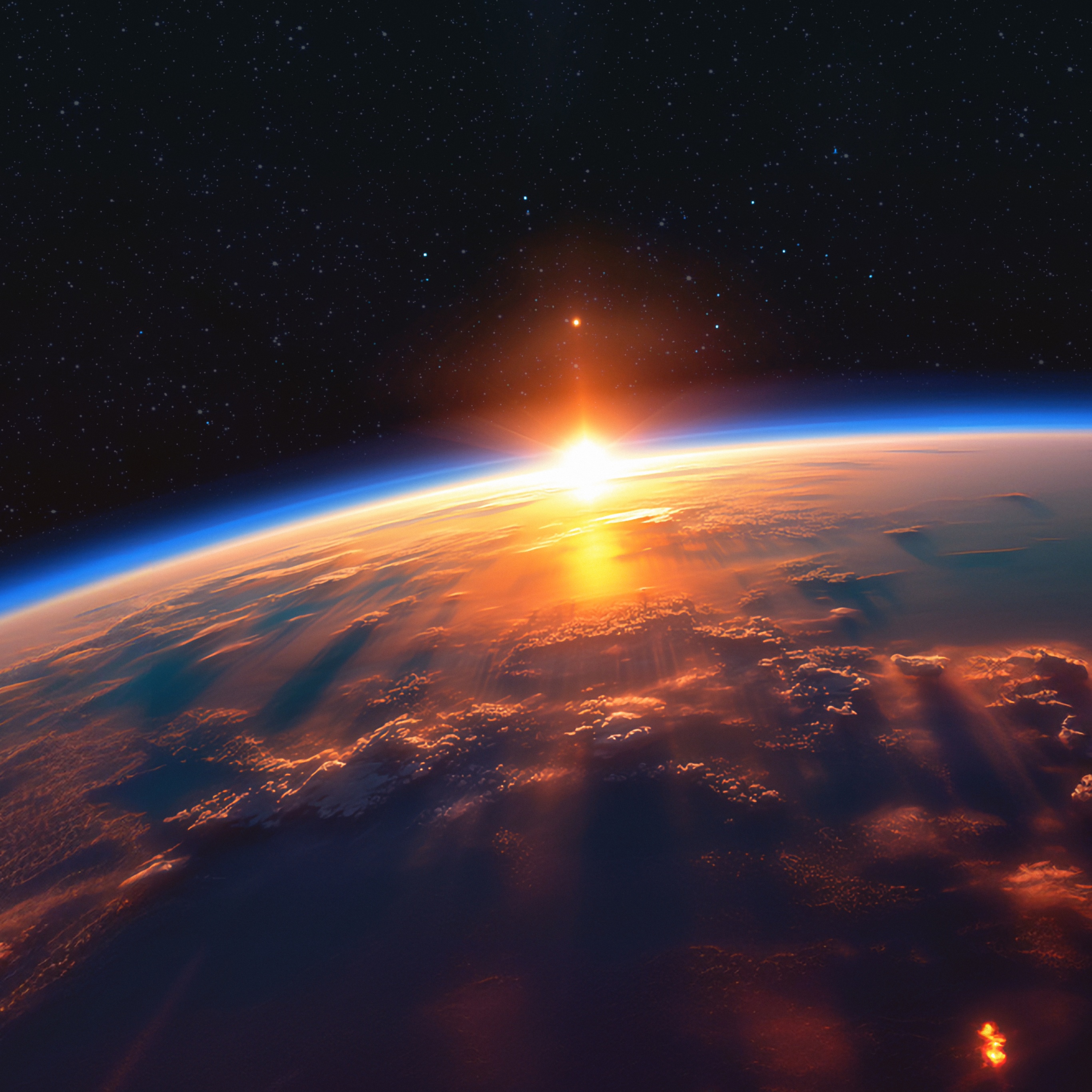 Earth Wallpaper 4K, Sunrise, Horizon, Hope, 5K