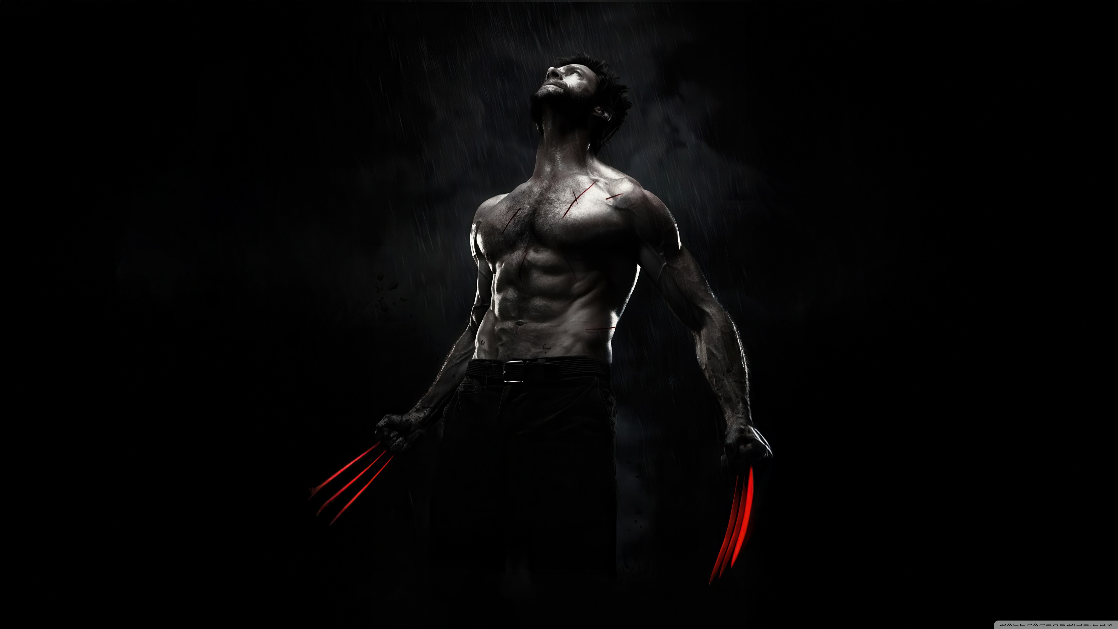 Wolverine, Superhero, Human Mutant, Hugh Jackman, Dark 4K UHD Wallpaper for UltraHD Desktop and TV, Widescreen and UltraWide Display, Smartphone and Tablet Devices