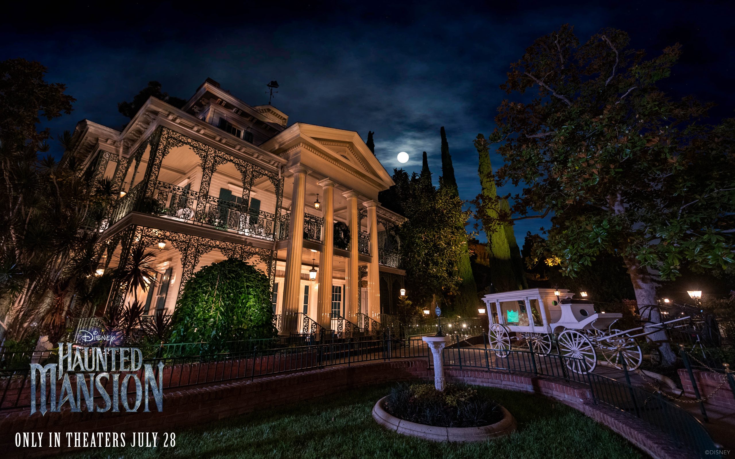 New Disney Haunted Mansion Wallpaper Featuring Hitchhiking Ghosts Parks Blog