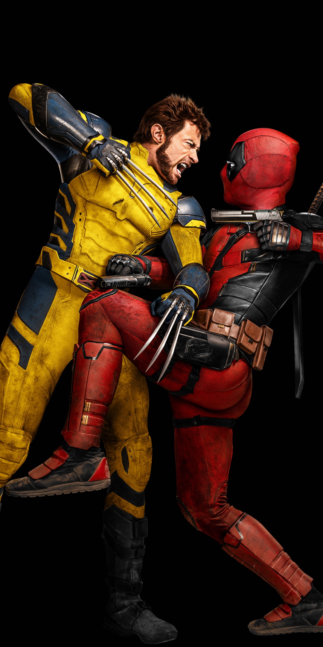 Deadpool & Wolverine Wallpaper 4K, Black background