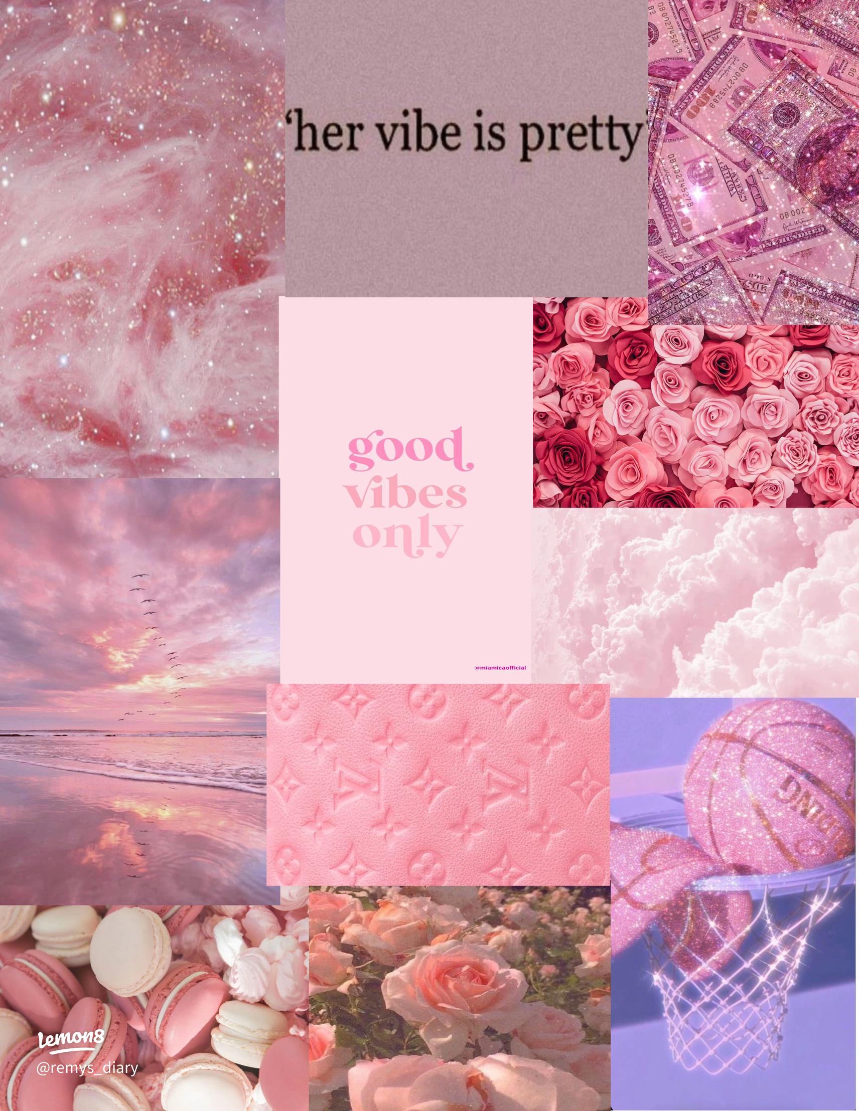 Stunning Pink Girl Aesthetic Wallpaper