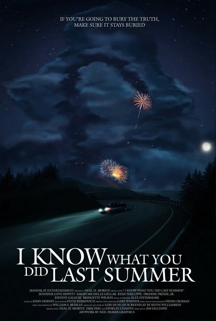 I KNOW WHAT YOU DID LAST SUMMER poster design
