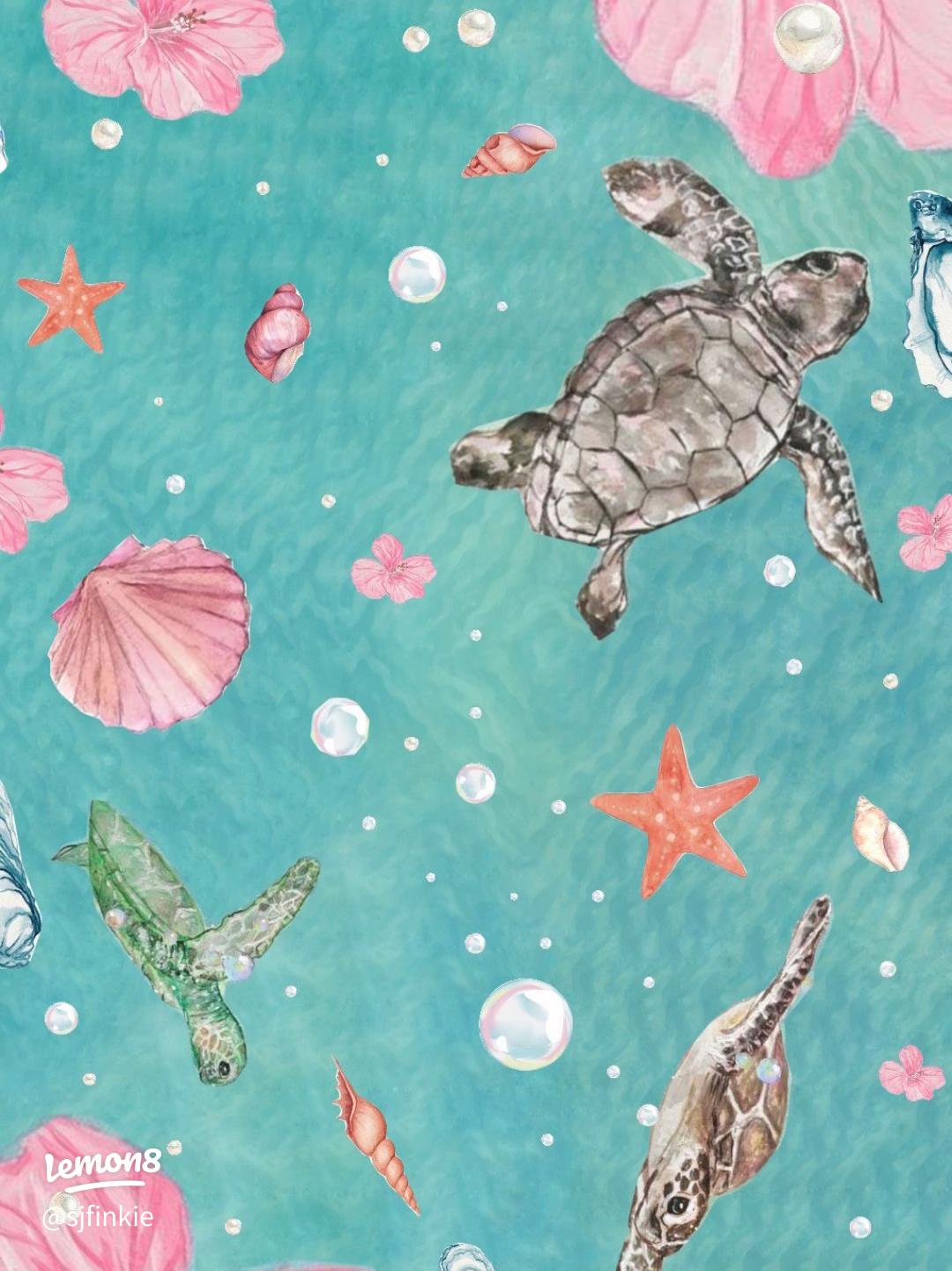 Turtle Vibes: The Ultimate Summer Wallpaper for Your Phone