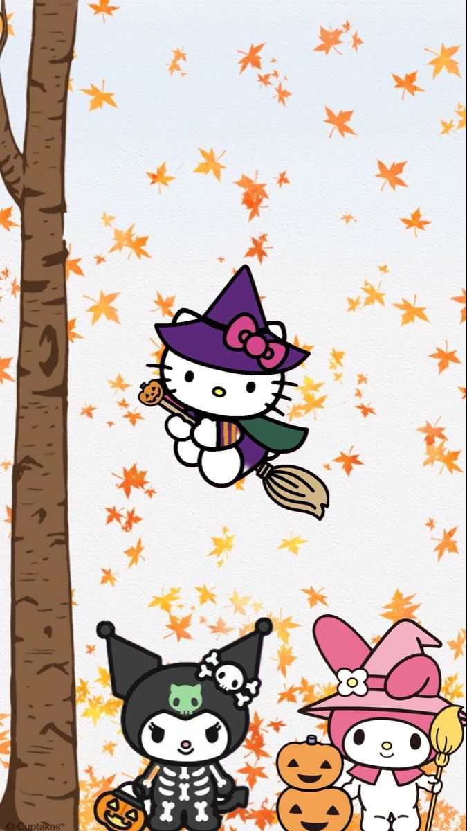 Sanrio autumn halloween wallpaper