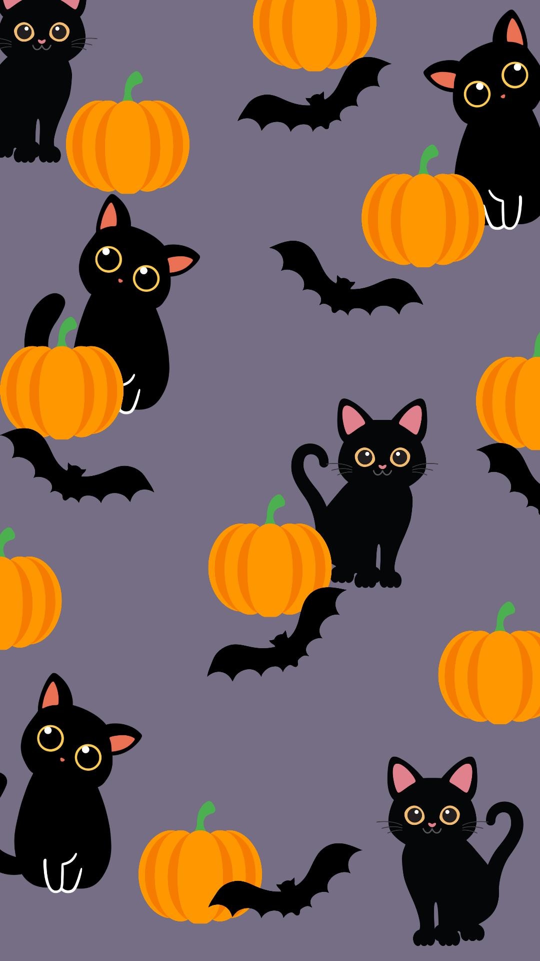 Cat Phone Wallpaper- Halloween Wallpaper Cat Background