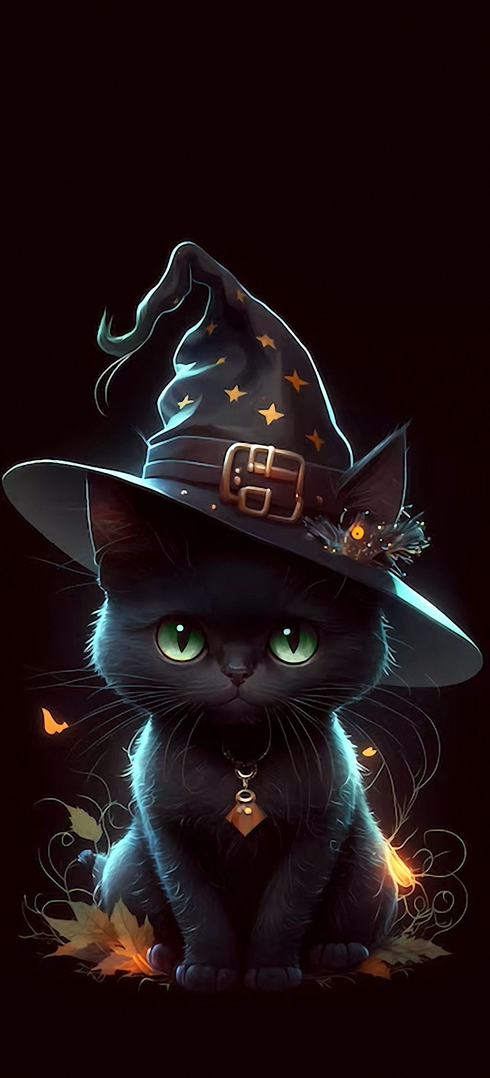 cats phone wallpaper haloween. Desenhos do dia das bruxas, Gato de bruxa, Bichinhos bonitinhos