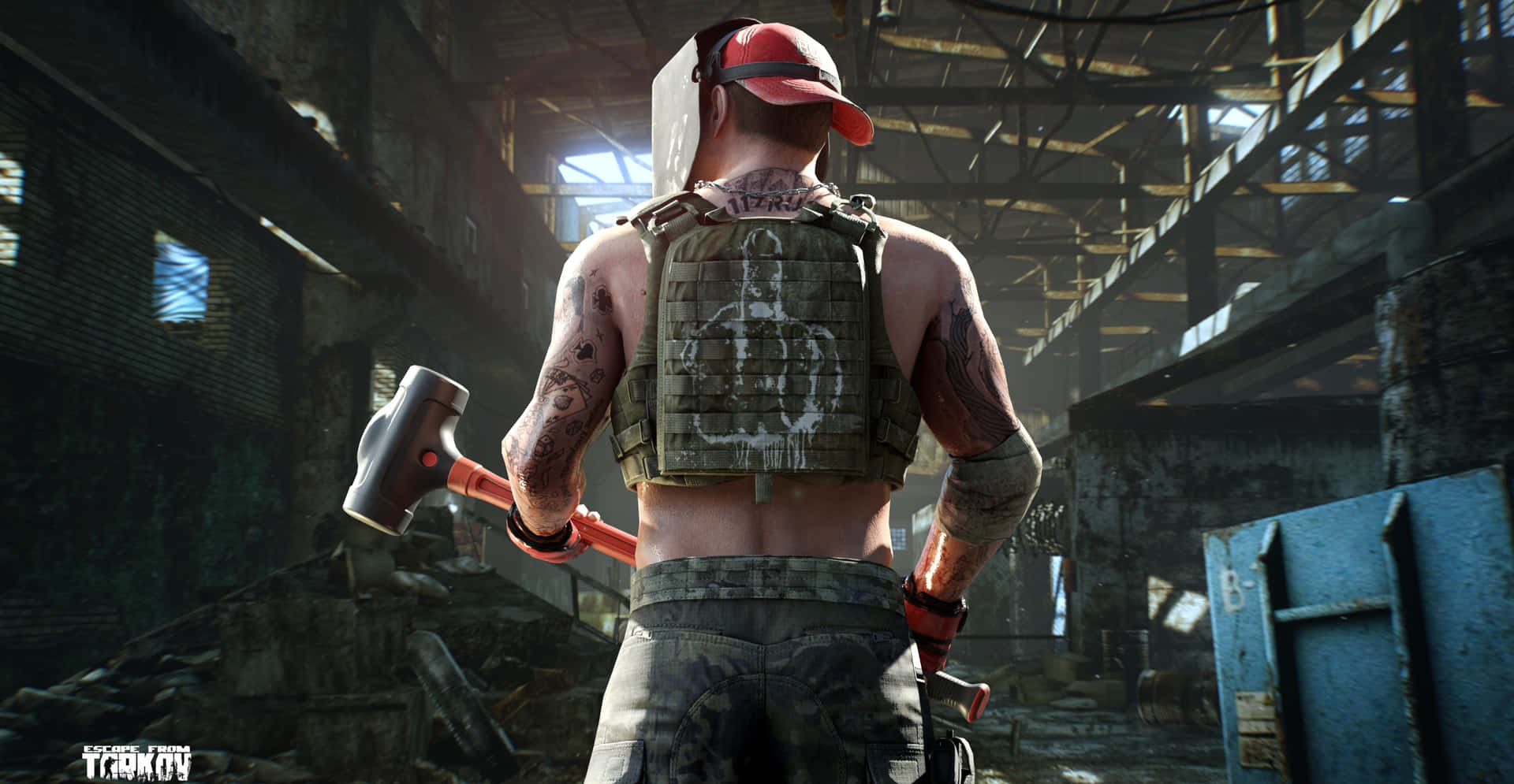 Download Tarkov Scavenger With Sledgehammer Wallpaper